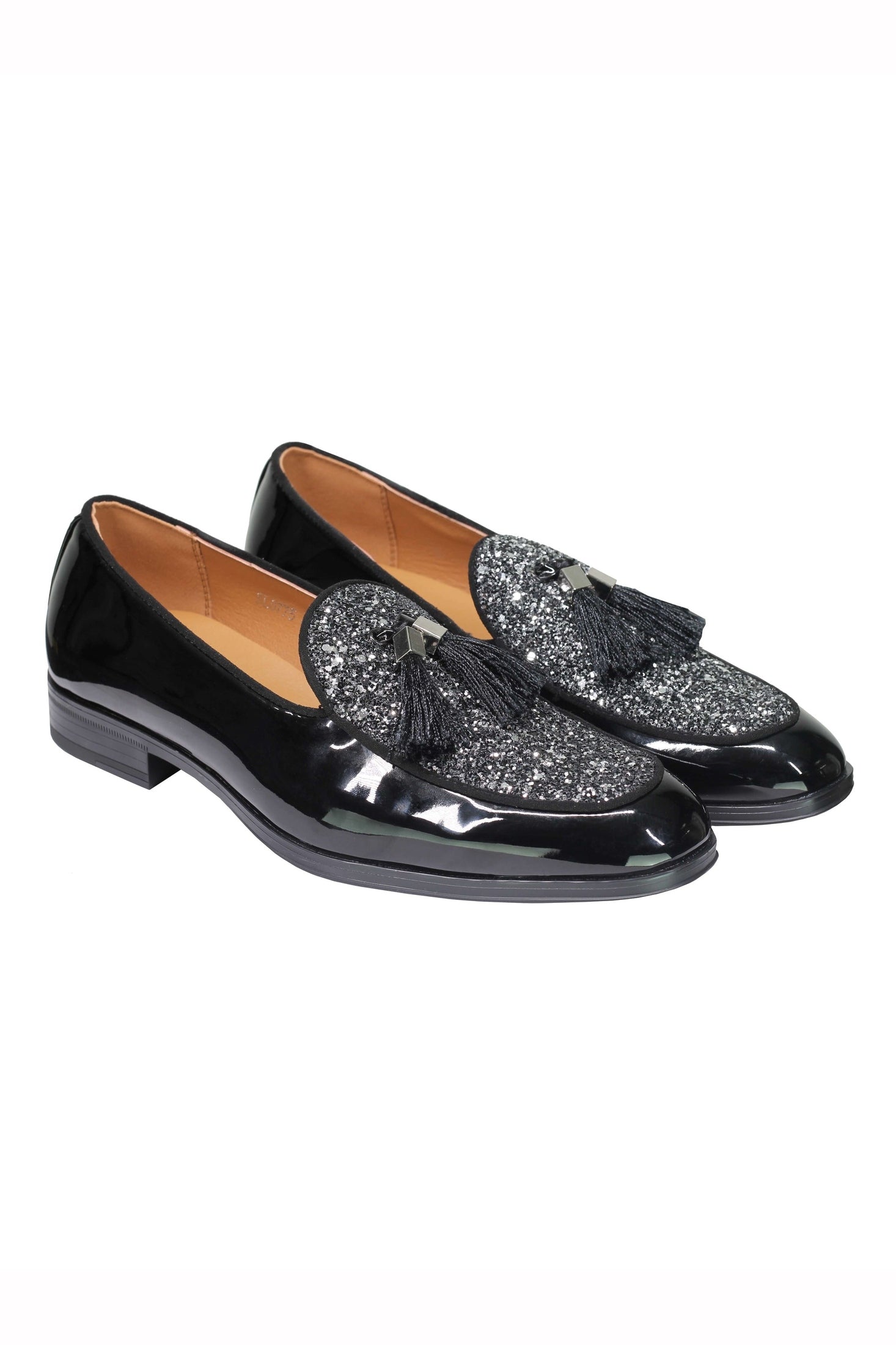 GLITTER – PATENT LEATHER TASSEL LOAFERS