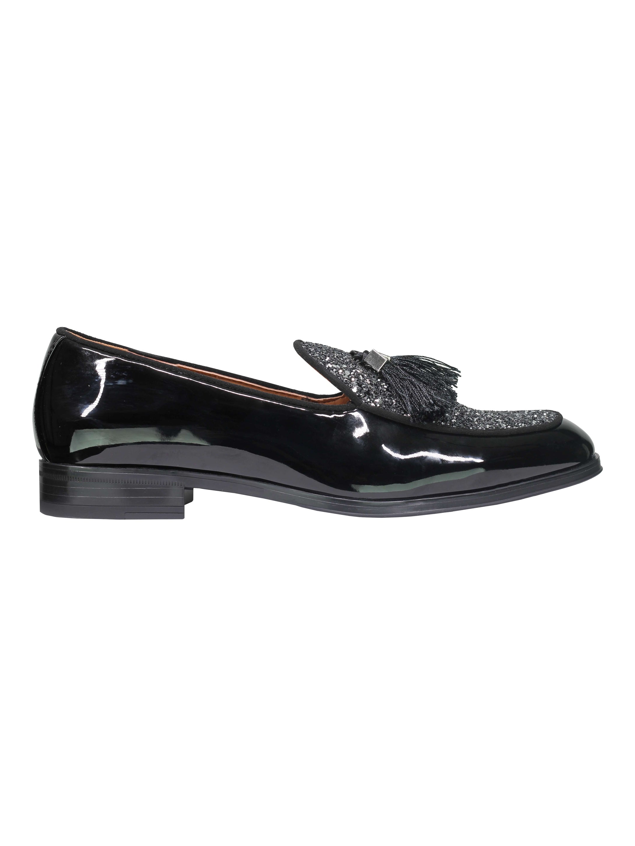 GLITTER – PATENT LEATHER TASSEL LOAFERS