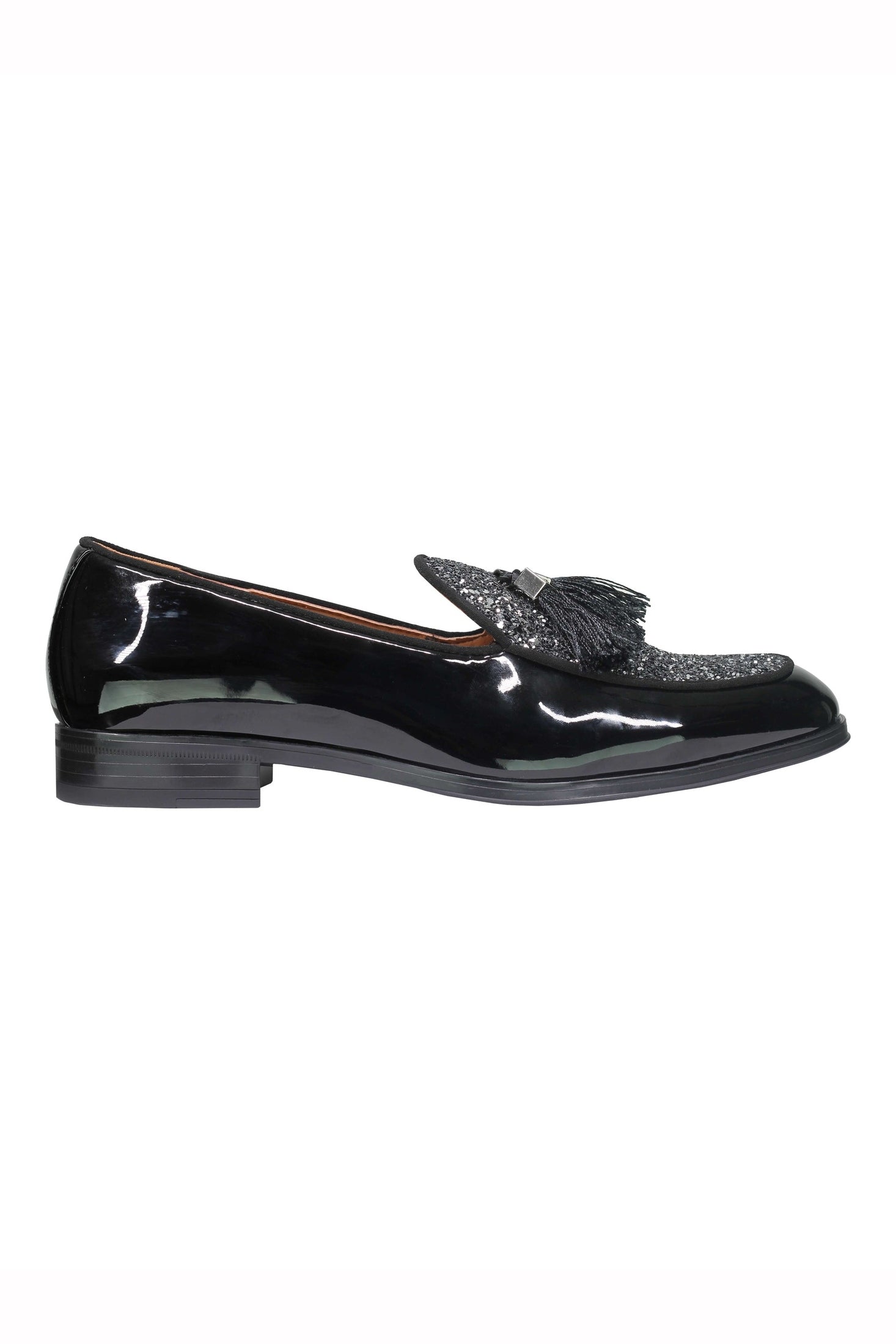 GLITTER – PATENT LEATHER TASSEL LOAFERS