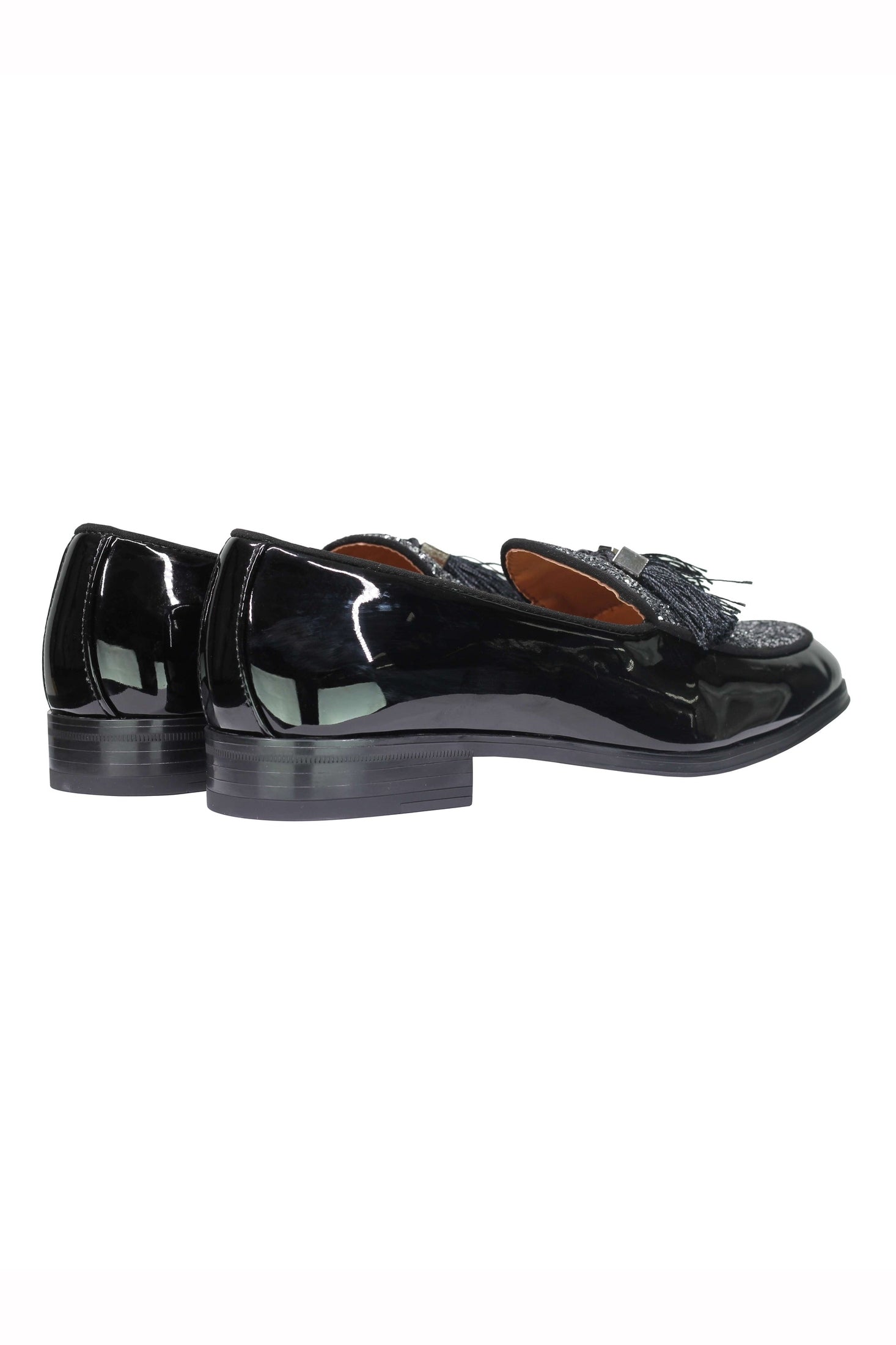GLITTER – PATENT LEATHER TASSEL LOAFERS