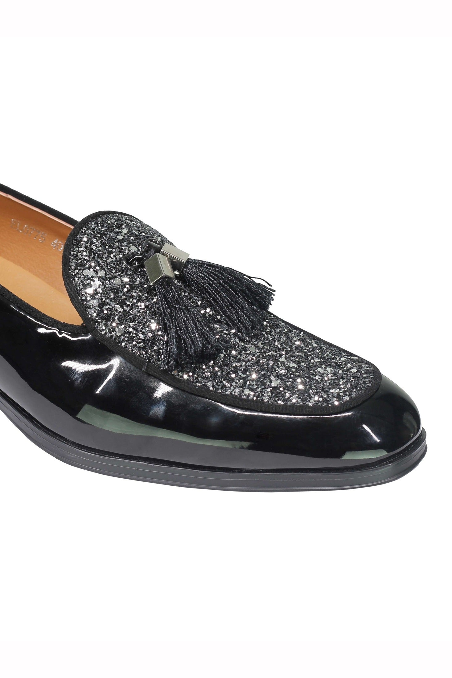 GLITTER – PATENT LEATHER TASSEL LOAFERS