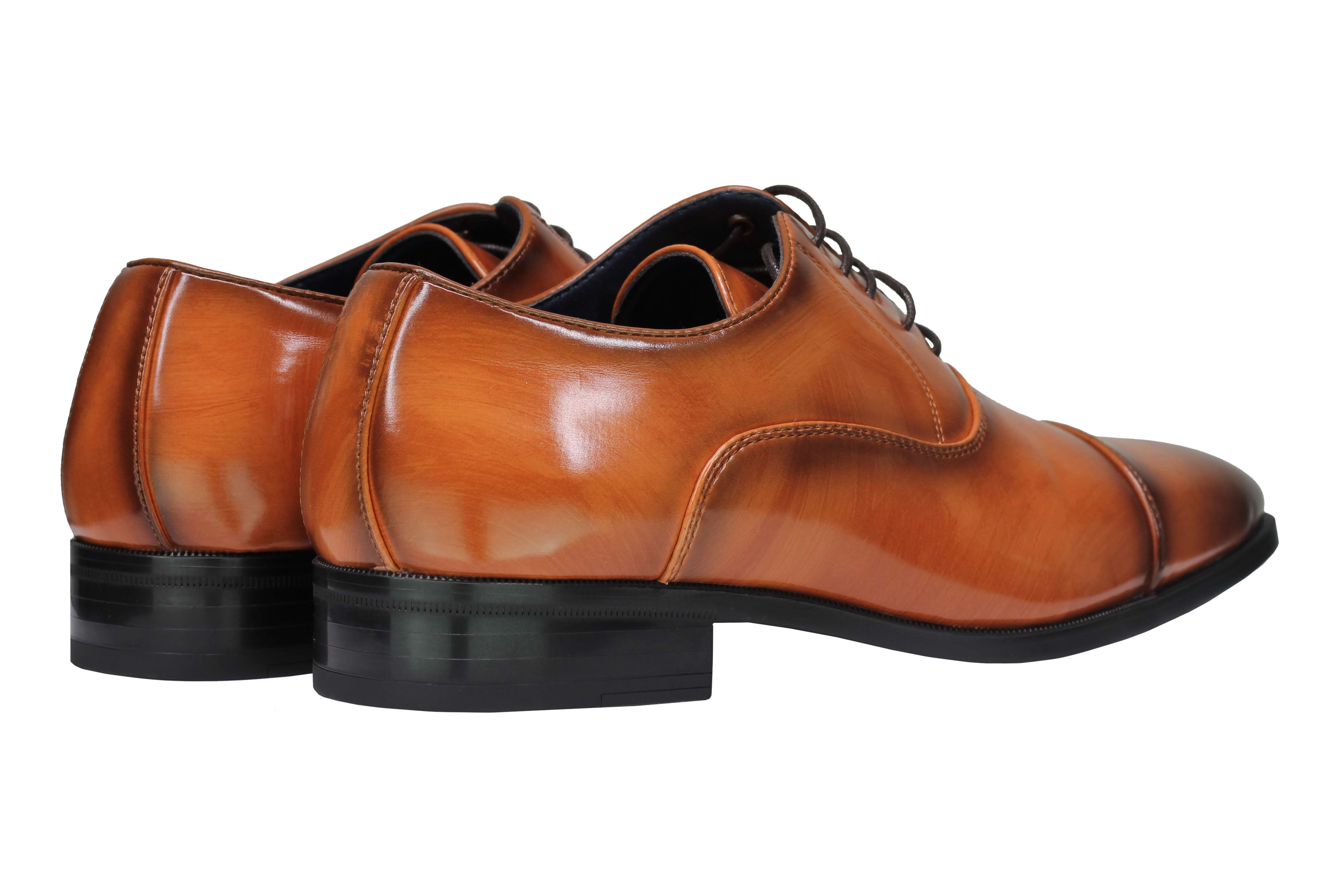 Mens Patent Leather Lined Classic Lace up Oxford Shoes Toe Cap Smart Formal