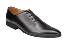 Mens Black Tan brown Classic Polished Leather Lined Upper Wholecut Oxford Shoes