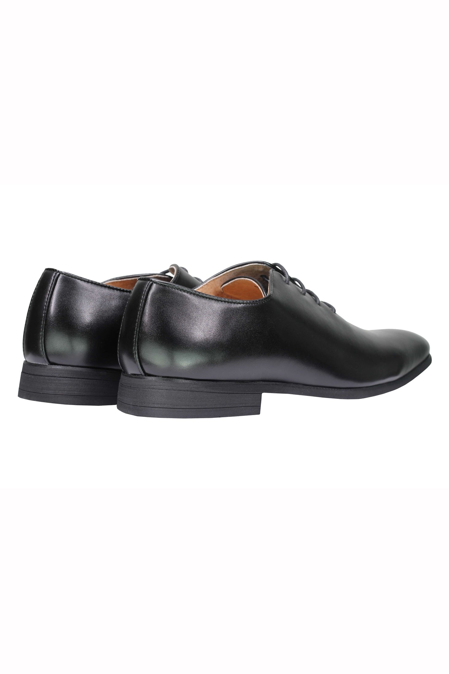 Mens Black Tan brown Classic Polished Leather Lined Upper Wholecut Oxford Shoes