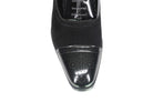 SUEDE & LEATHER BLACK BROGUES