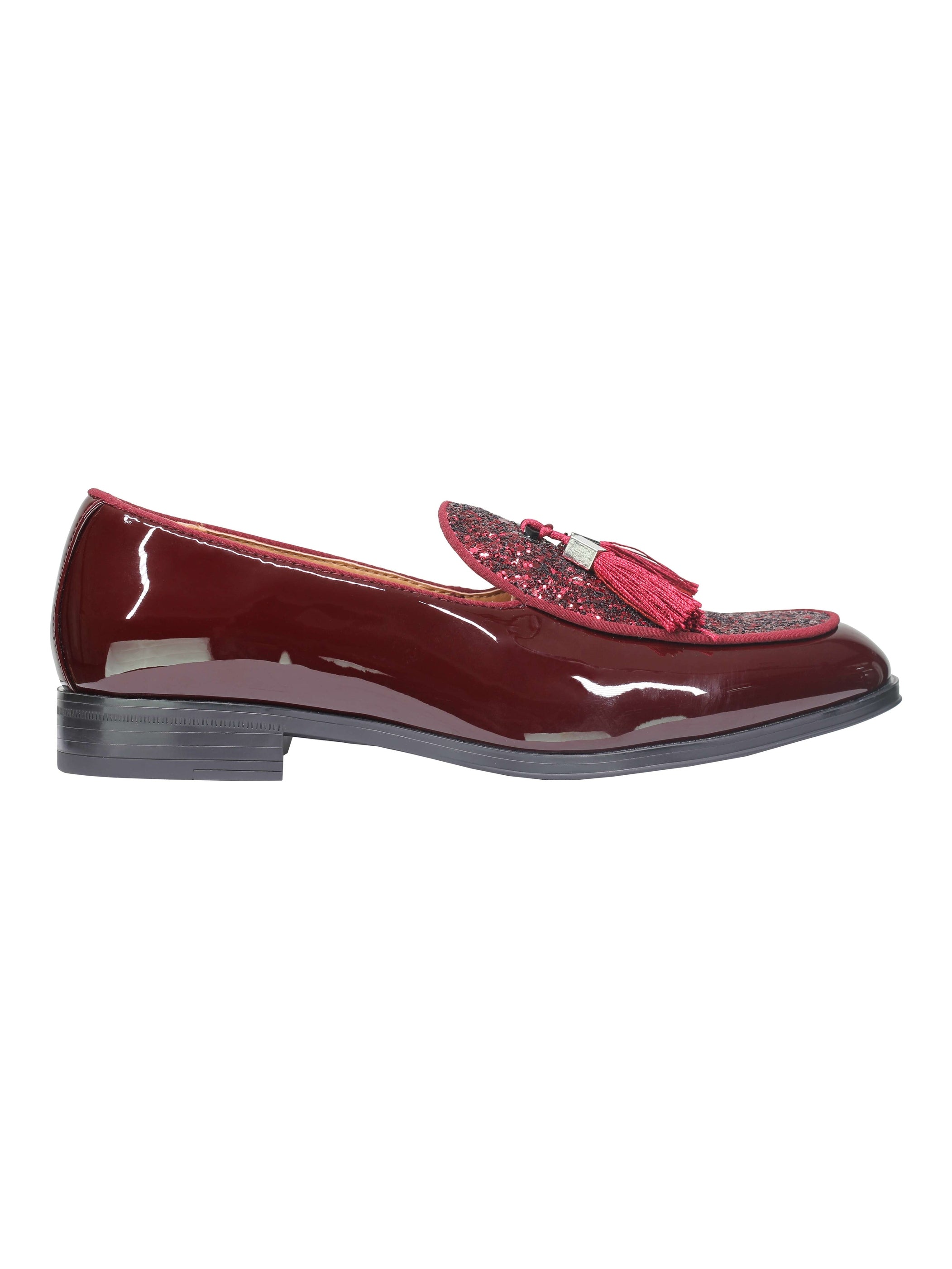 GLITTER – PATENT LEATHER TASSEL LOAFERS