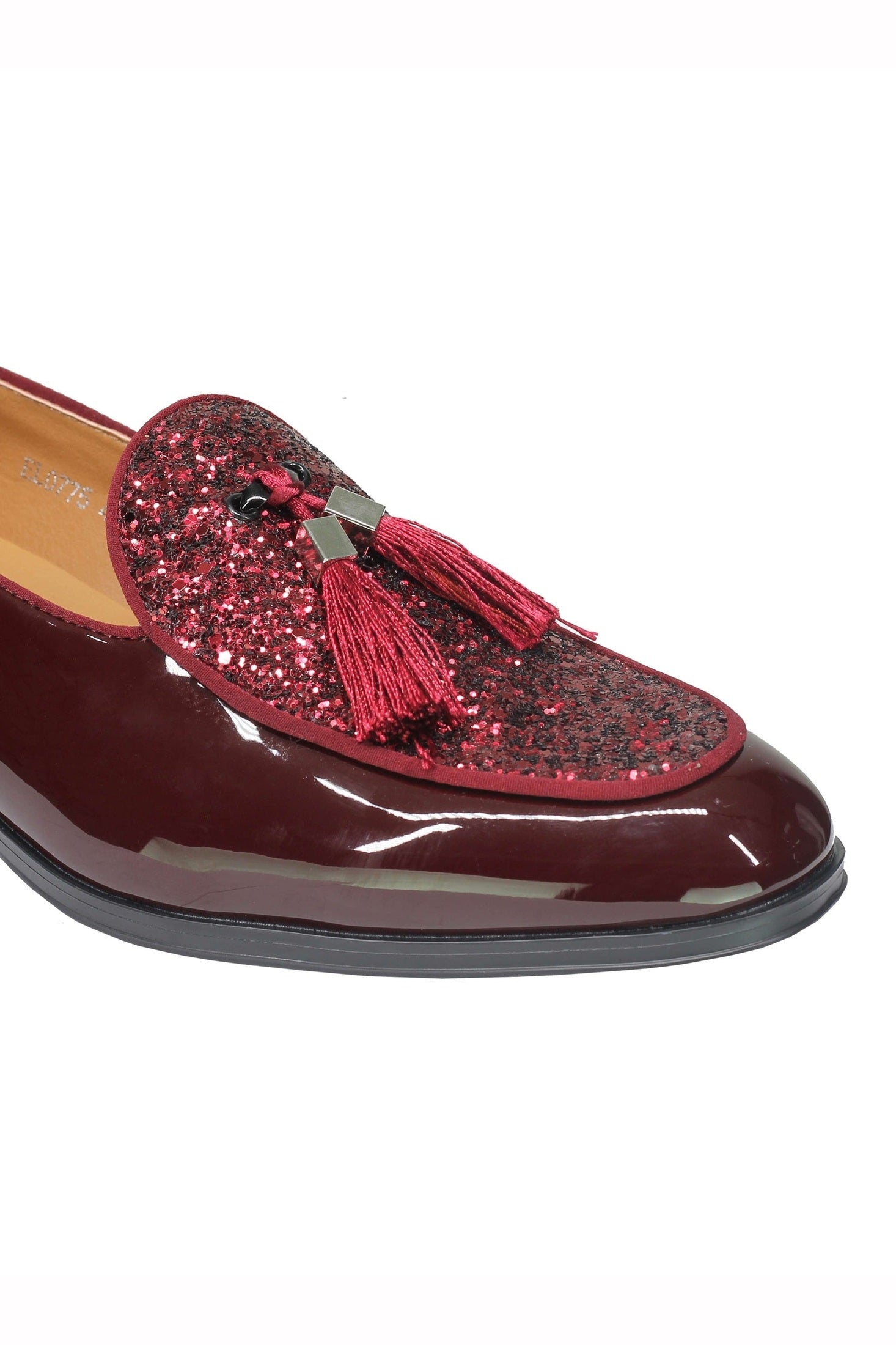 GLITTER – PATENT LEATHER TASSEL LOAFERS