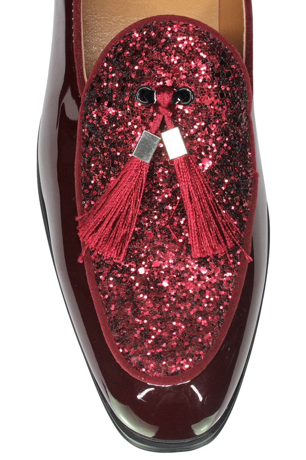GLITTER – PATENT LEATHER TASSEL LOAFERS