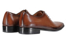 TAN CALF LEATHER WHOLECUT OXFORD LACE UP SHOES