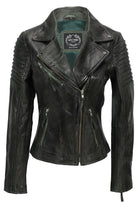 Ladies Retro Biker Green