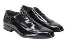 Mens Retro Brogue Shoes 2 Tone Colour Polished Faux Leather Dress Wingtip Oxford