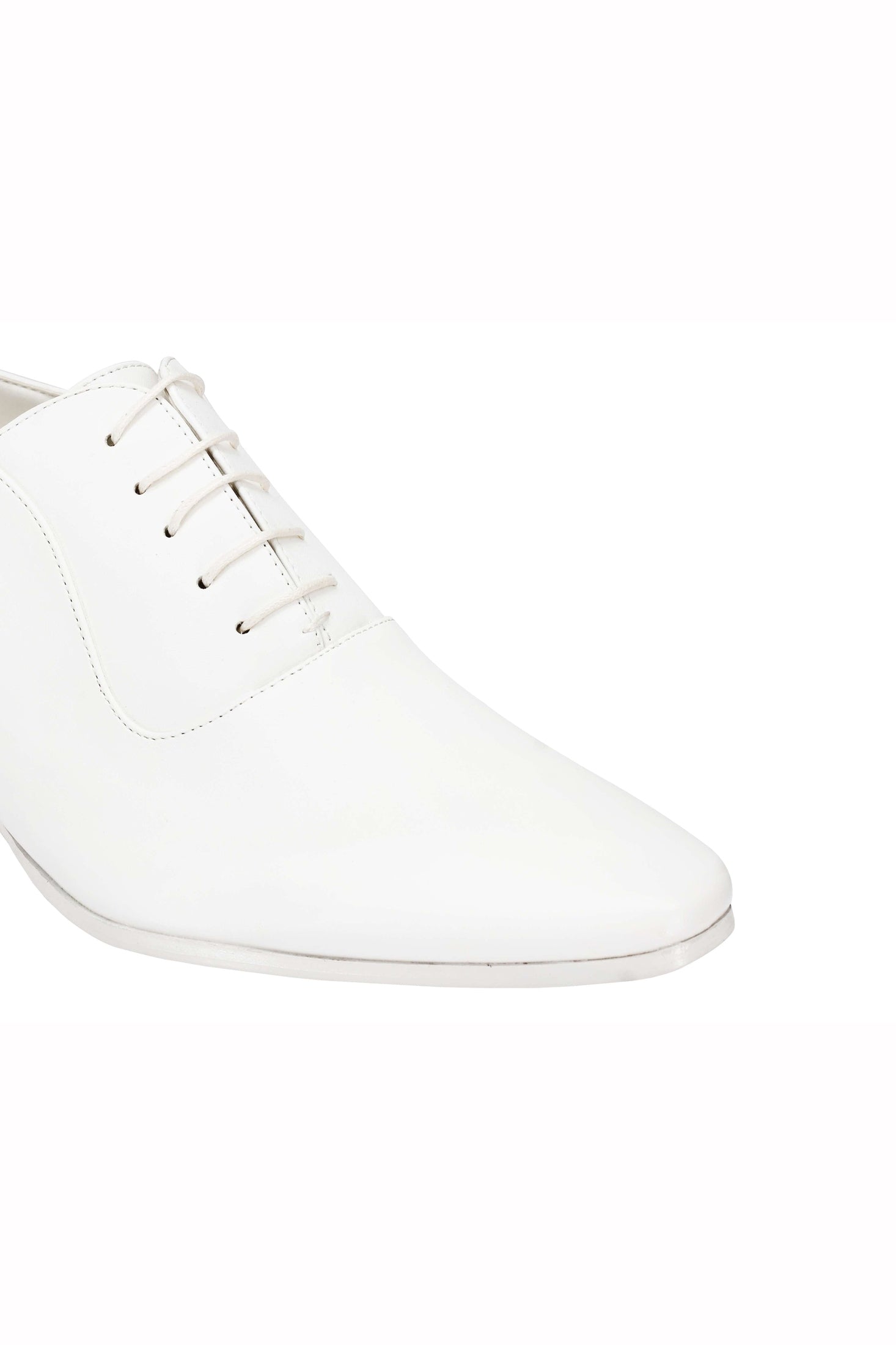 Mens Faux Leather Formal Office Shoes Smart Casual Oxford Lace up Black White Grey