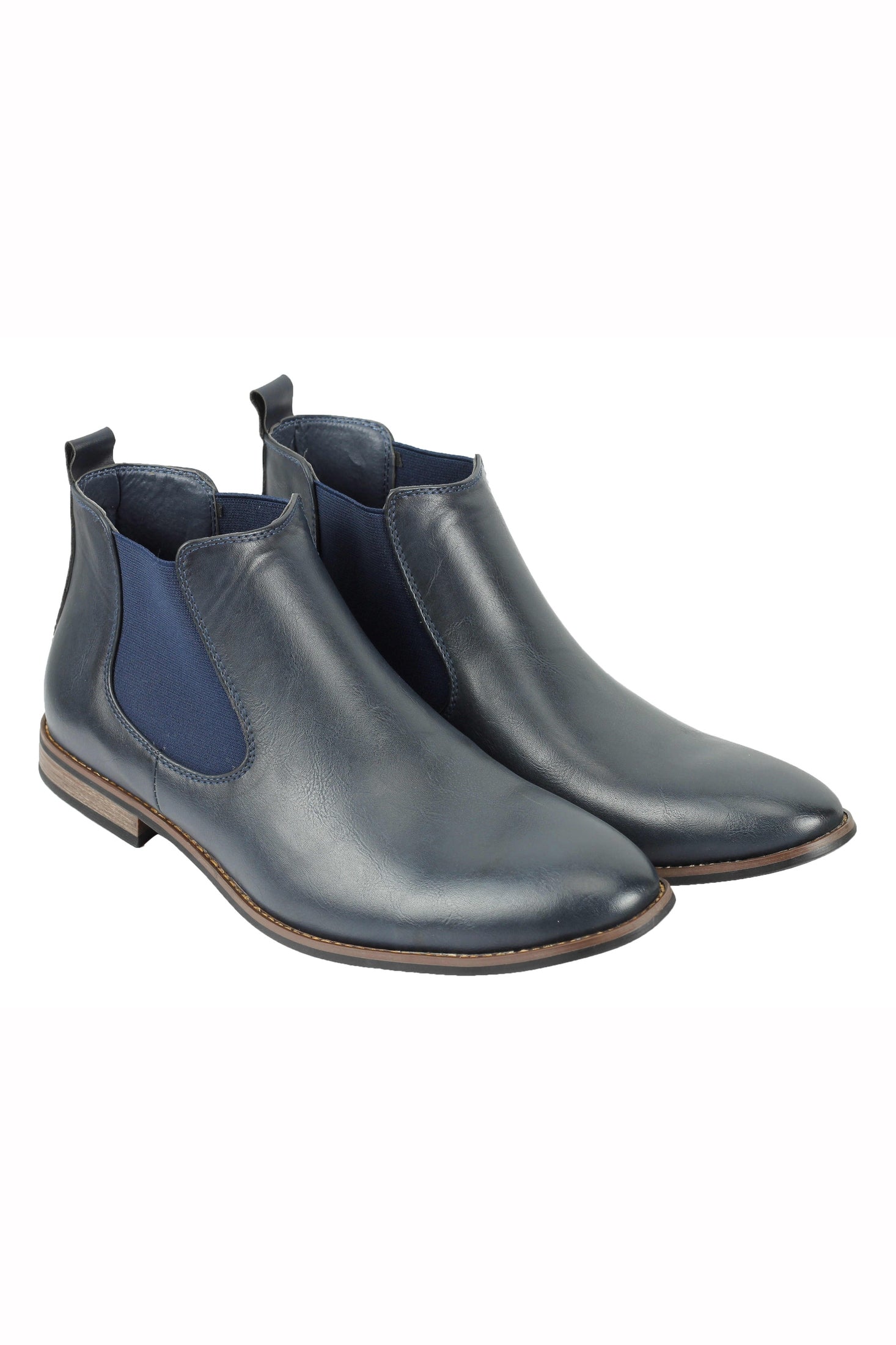 NEW MENS LEATHER ITALIA STYLE VINTAGE CHELSEA BOOTS CASUAL DEALER SHOES UK SIZE