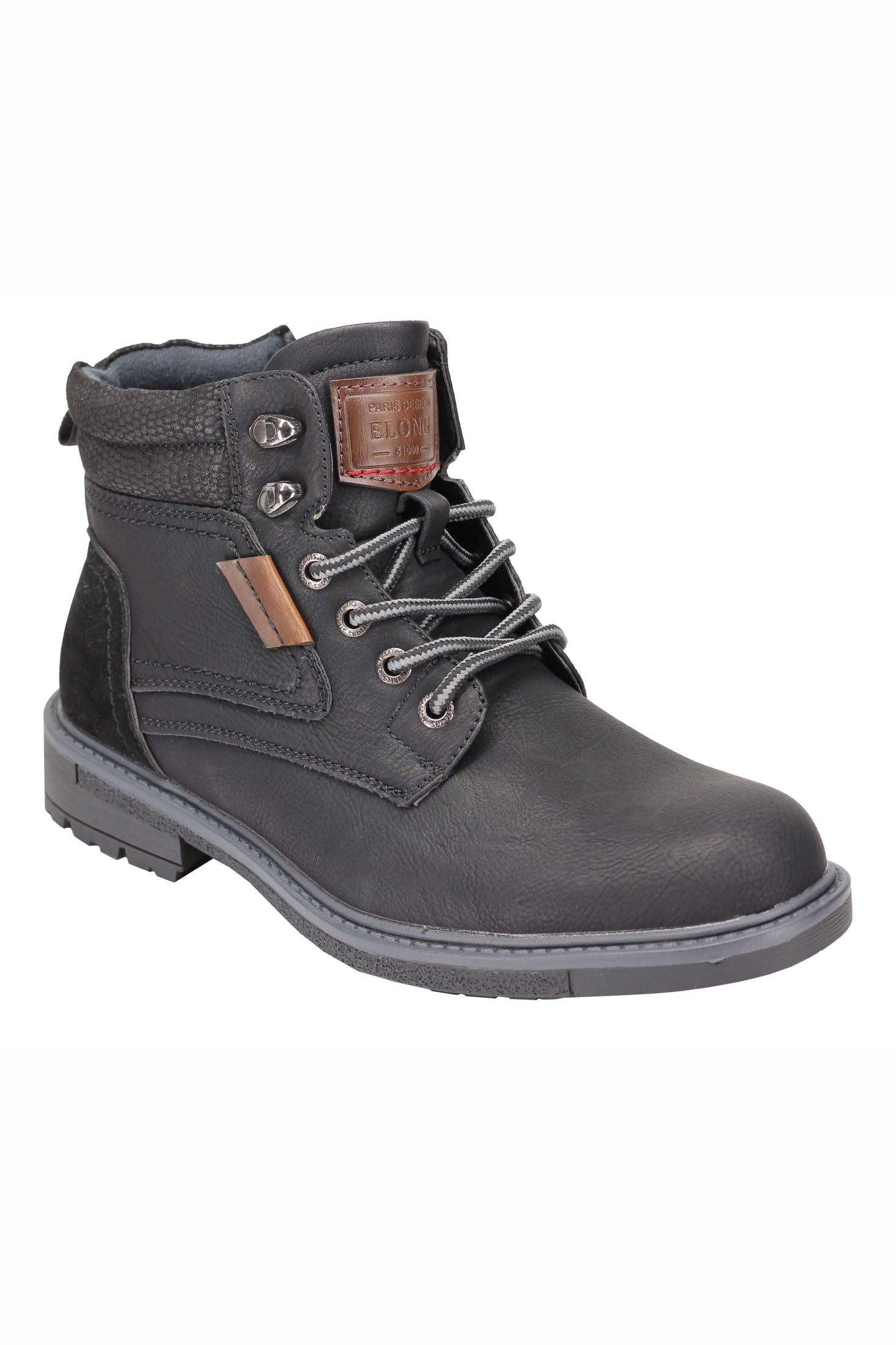 Mens Retro Smart Casual Faux Leather Boots Ankle Lace up Round Toe Cap Shoes