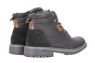 Mens Retro Smart Casual Faux Leather Boots Ankle Lace up Round Toe Cap Shoes