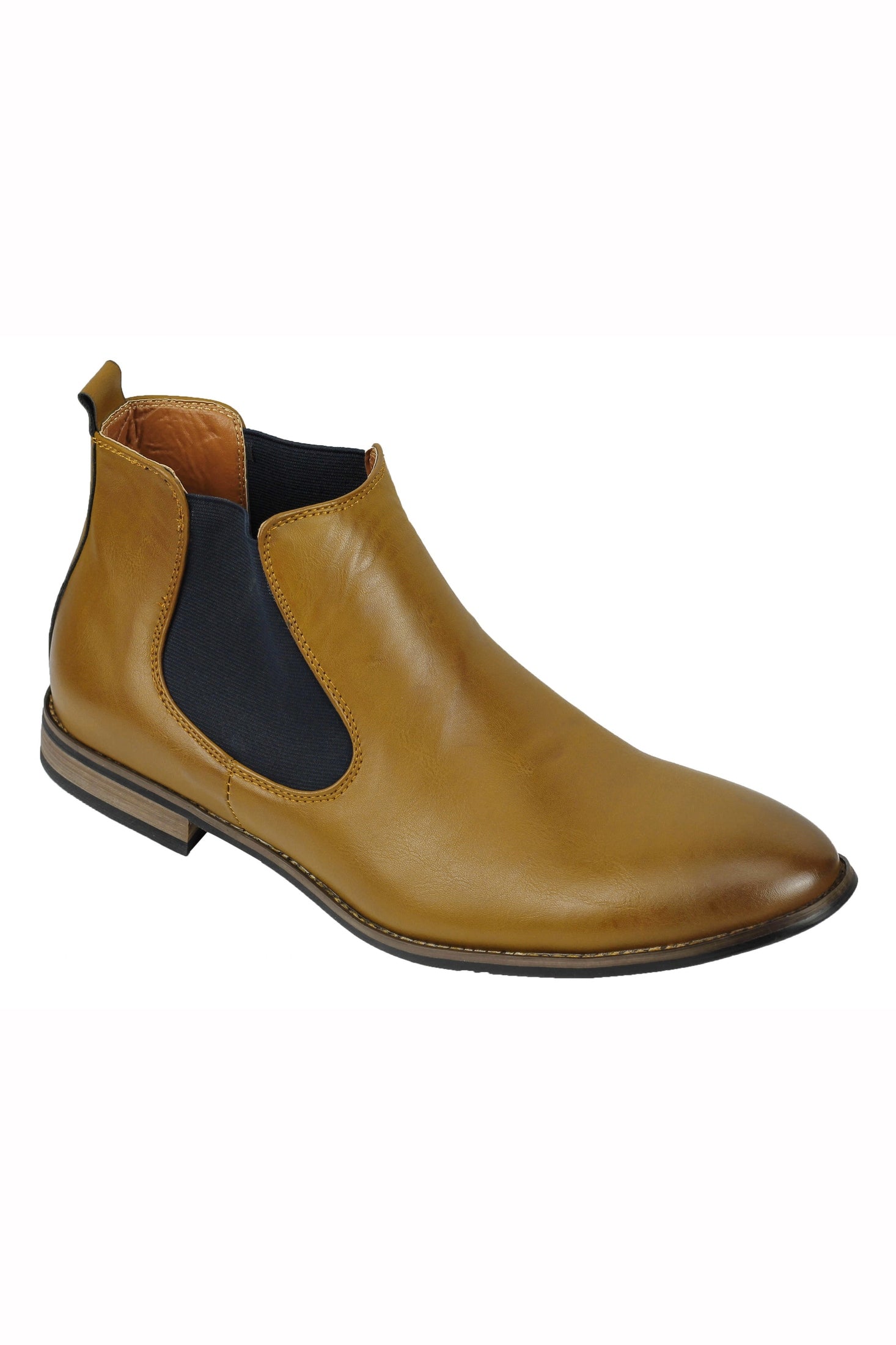 NEW MENS LEATHER ITALIA STYLE VINTAGE CHELSEA BOOTS CASUAL DEALER SHOES UK SIZE