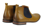 NEW MENS LEATHER ITALIA STYLE VINTAGE CHELSEA BOOTS CASUAL DEALER SHOES UK SIZE
