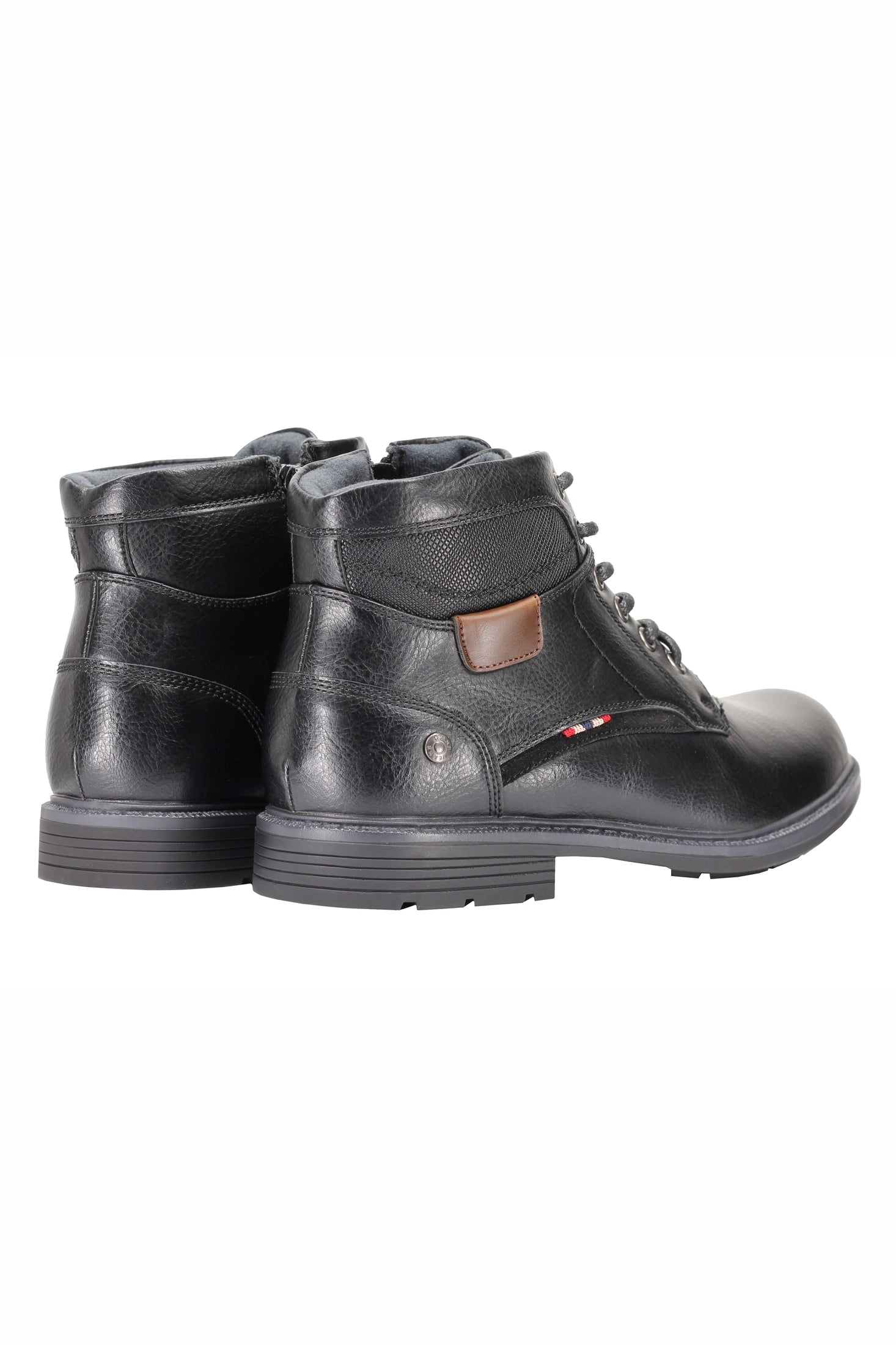 Mens Classic Fashion Ankle Boots Light Weight Lace ups Side Zipped in Black, Tan