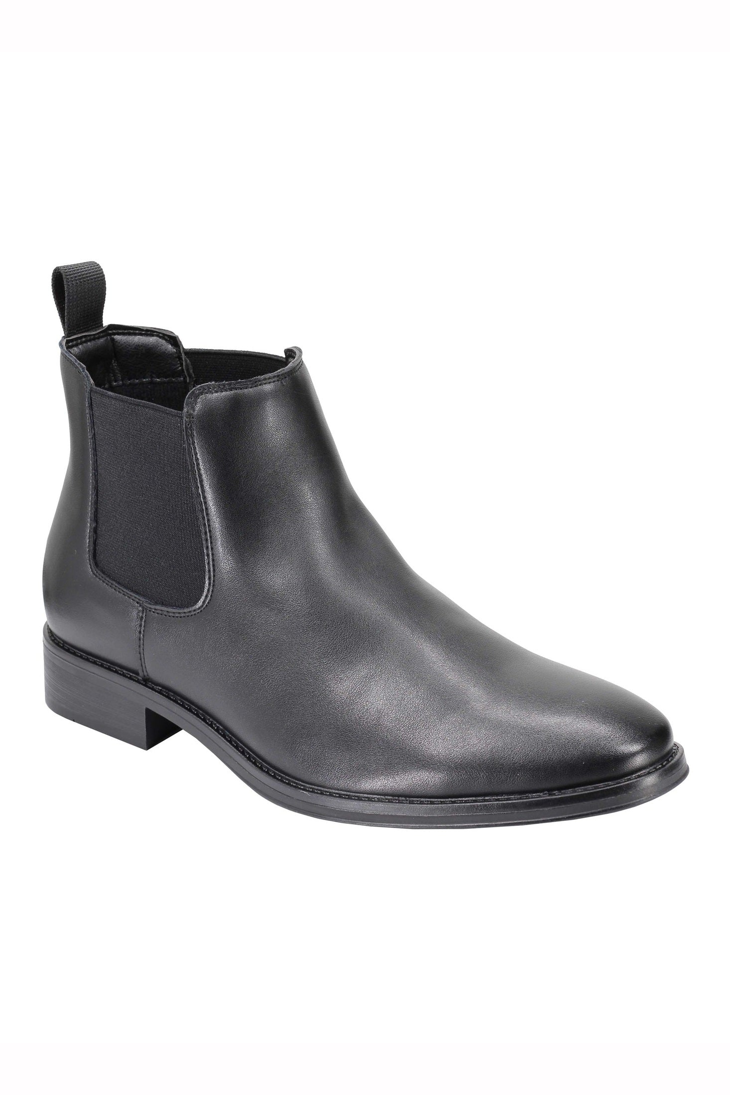 FAUX LEATHER CHELSEA BOOTS