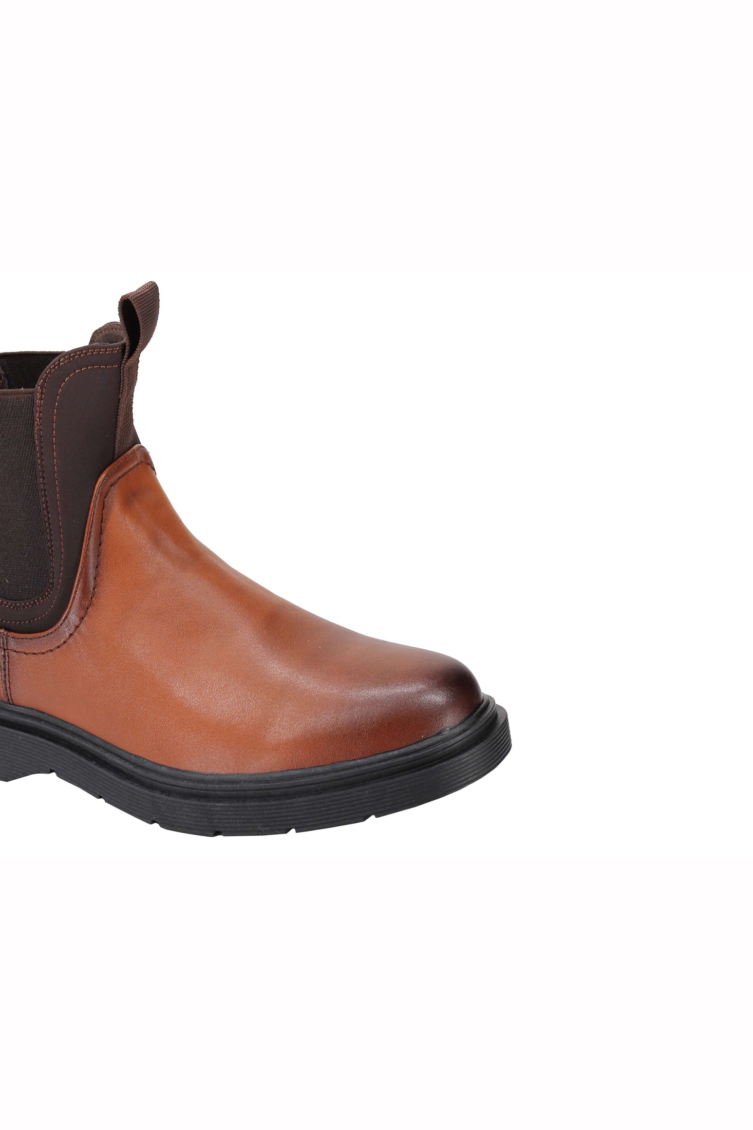 Classic Men’s Chelsea Boots Retro Ankle Twin Gussets Faux Leather Dealer Shoes