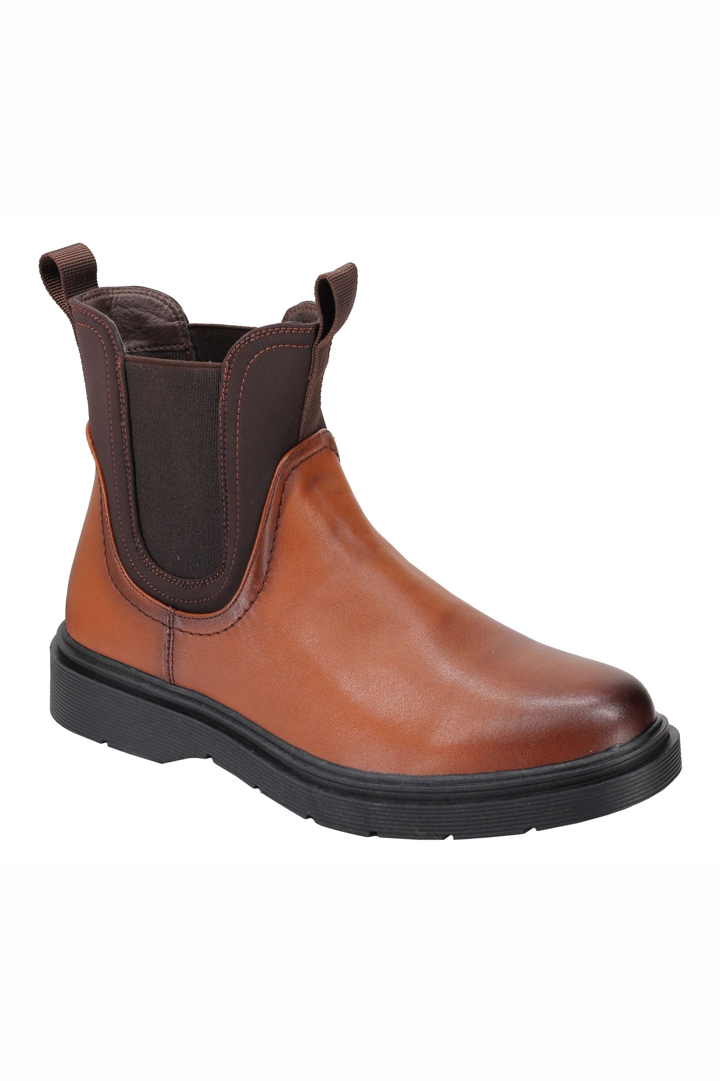 Classic Men’s Chelsea Boots Retro Ankle Twin Gussets Faux Leather Dealer Shoes