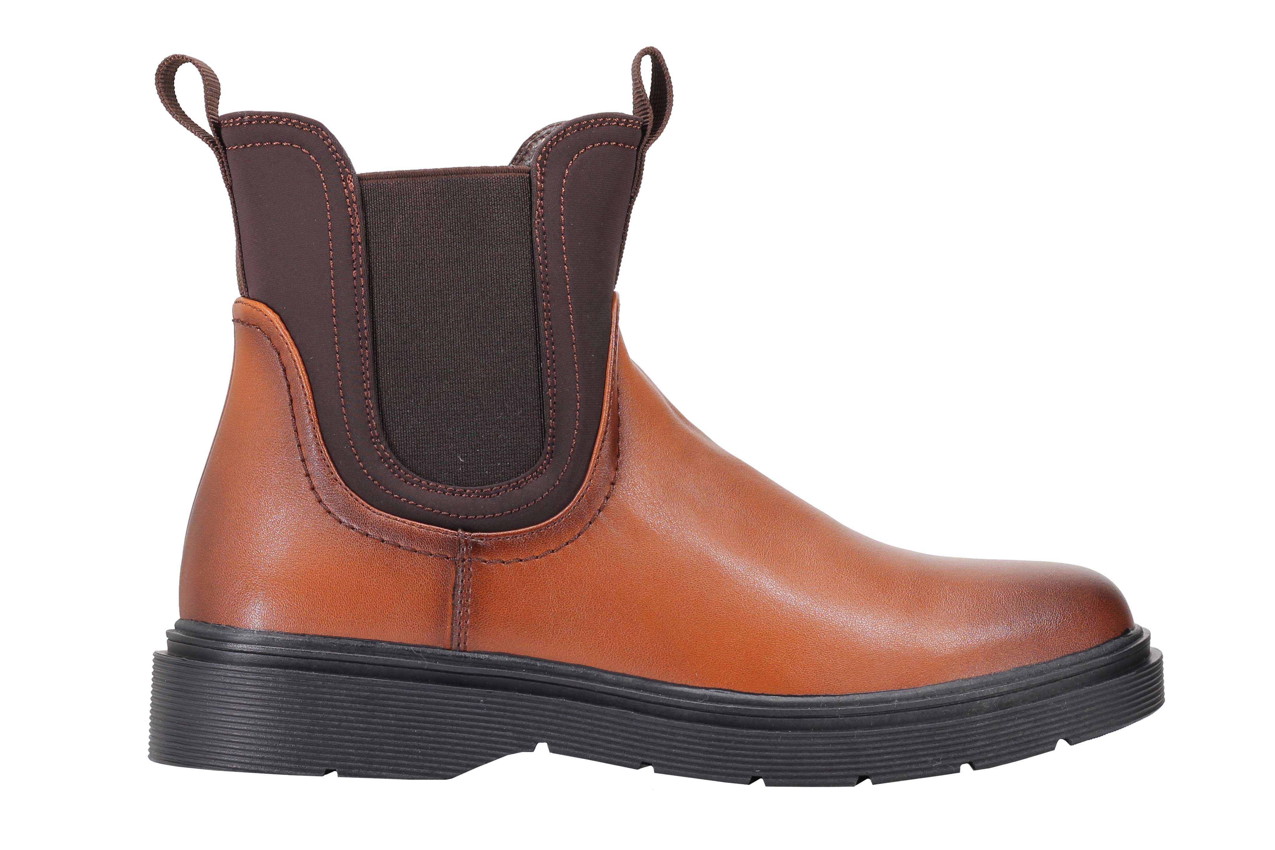 Classic Men’s Chelsea Boots Retro Ankle Twin Gussets Faux Leather Dealer Shoes