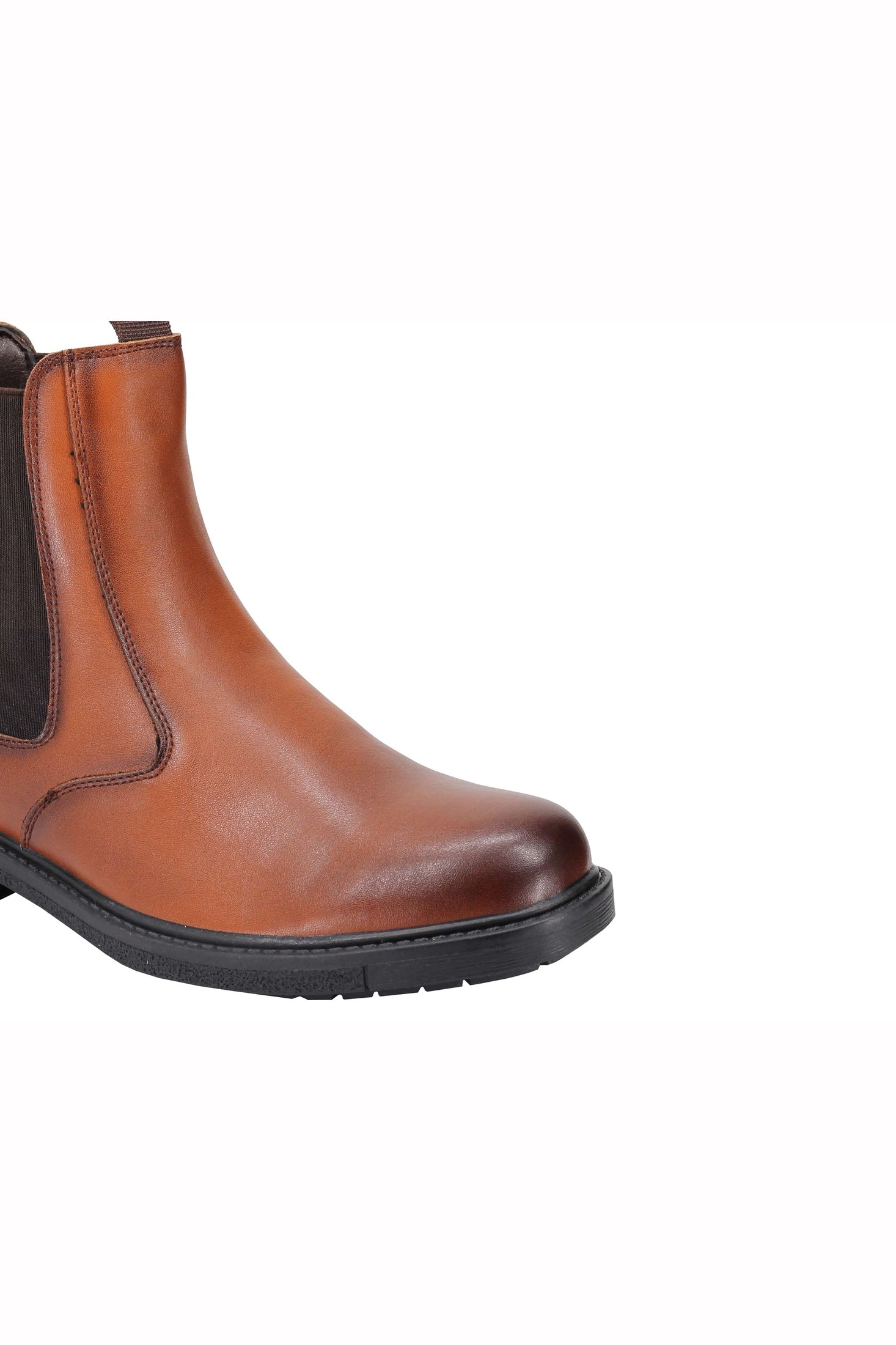 Mens Dealer Boots Black Brown Faux Leather Classic High Top Ankle Chelsea Shoes