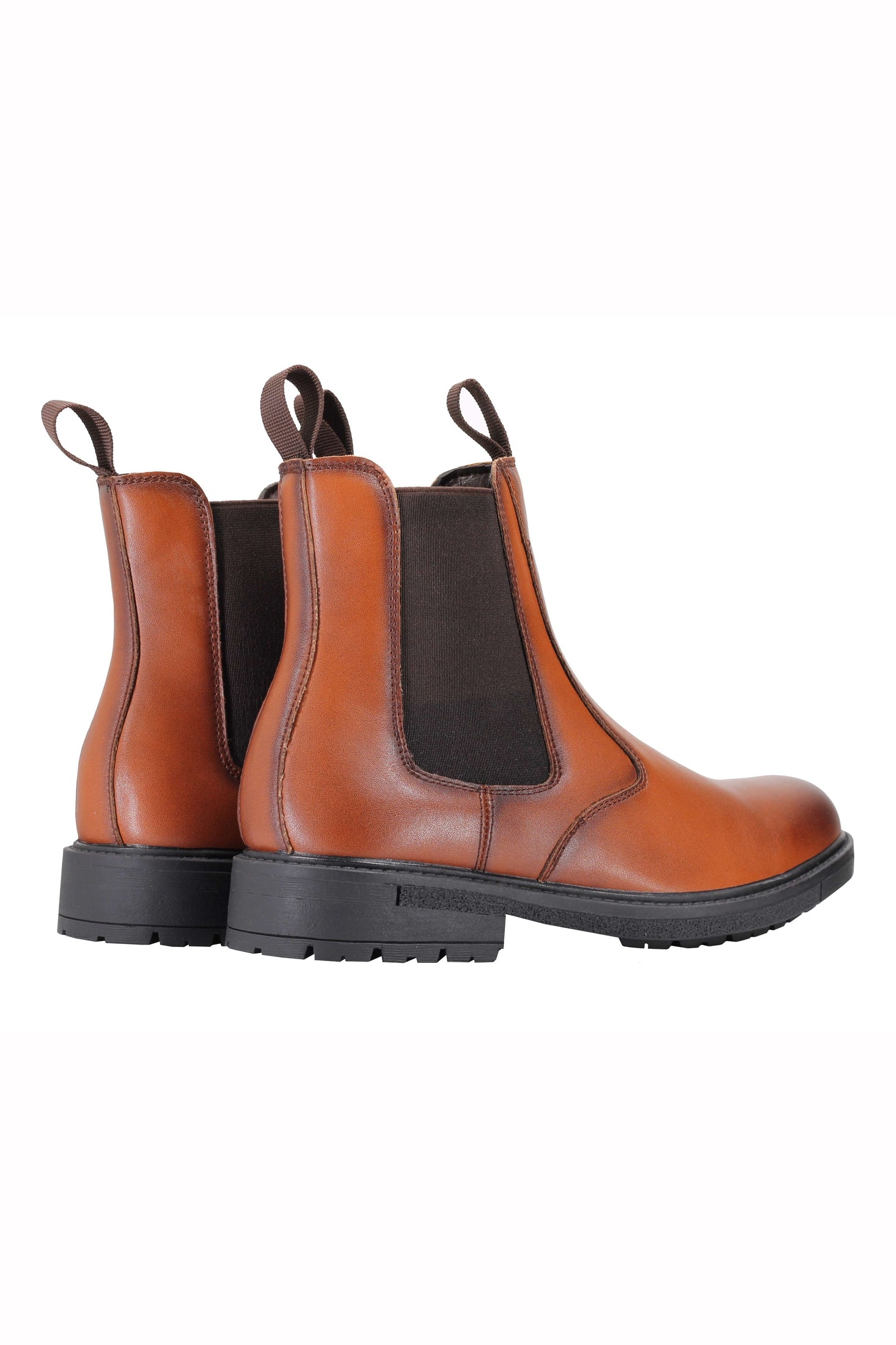 Mens Dealer Boots Black Brown Faux Leather Classic High Top Ankle Chelsea Shoes