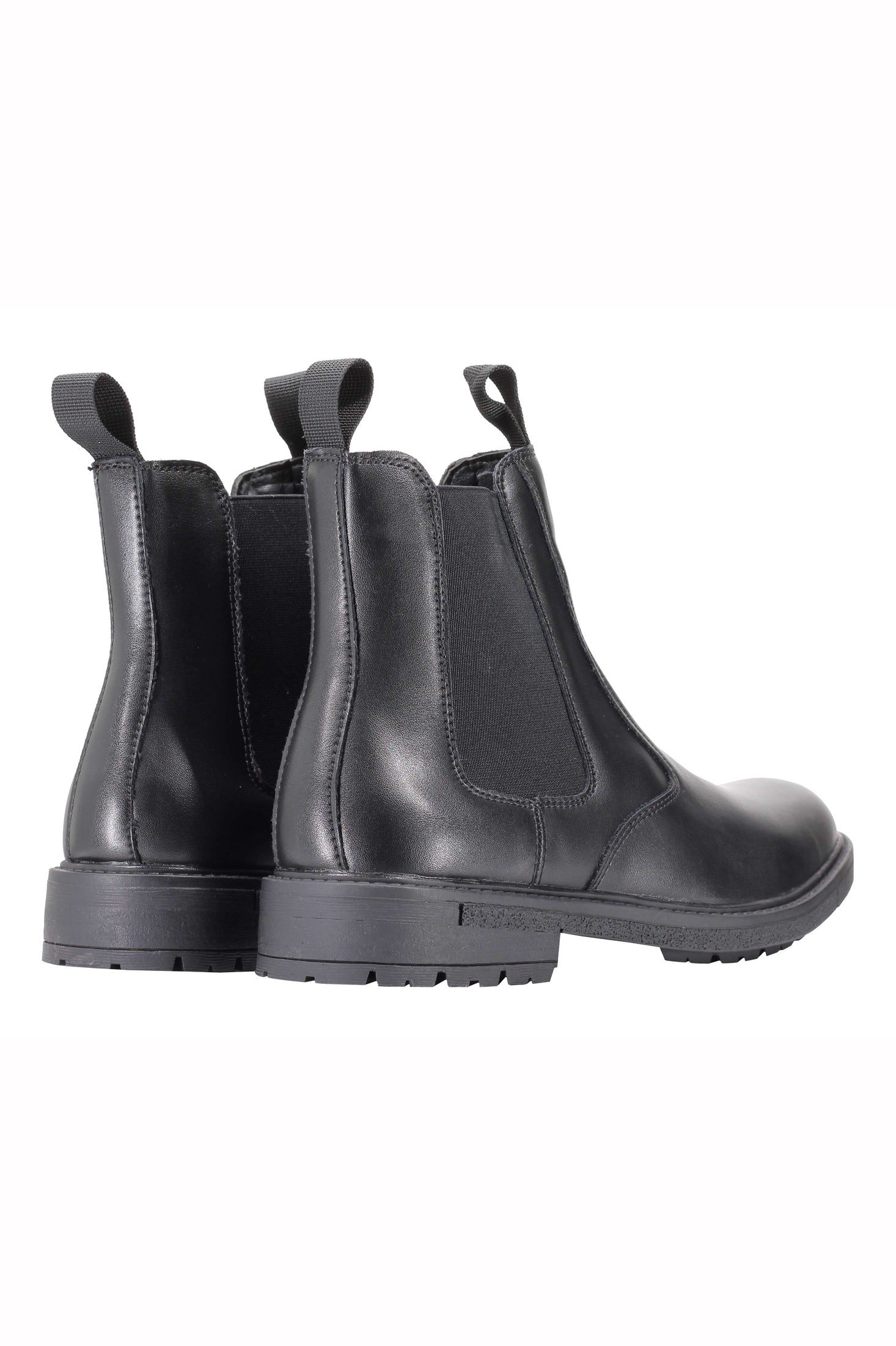 Mens Dealer Boots Black Brown Faux Leather Classic High Top Ankle Chelsea Shoes