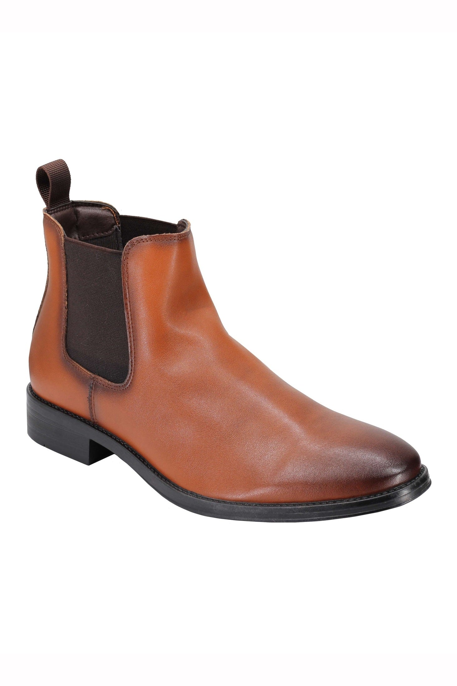 FAUX LEATHER CHELSEA BOOTS