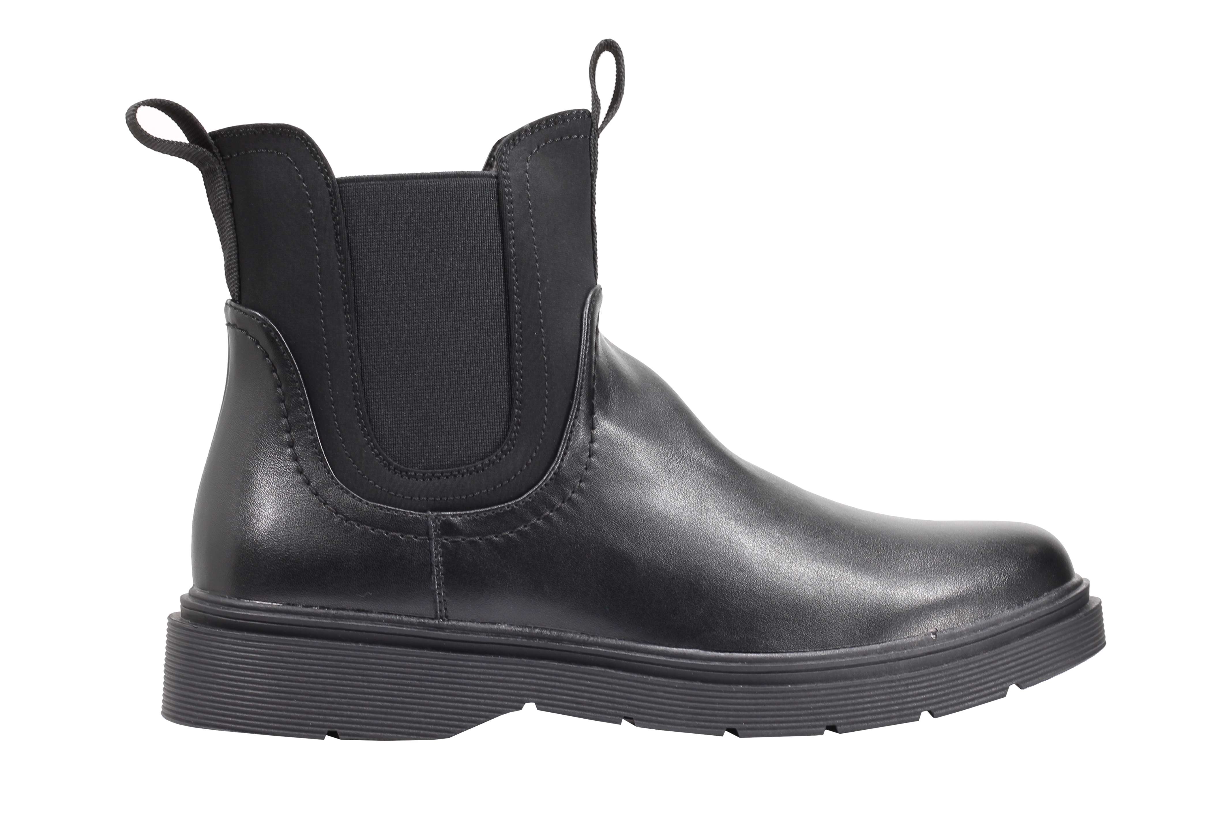 Classic Men’s Chelsea Boots Retro Ankle Twin Gussets Faux Leather Dealer Shoes