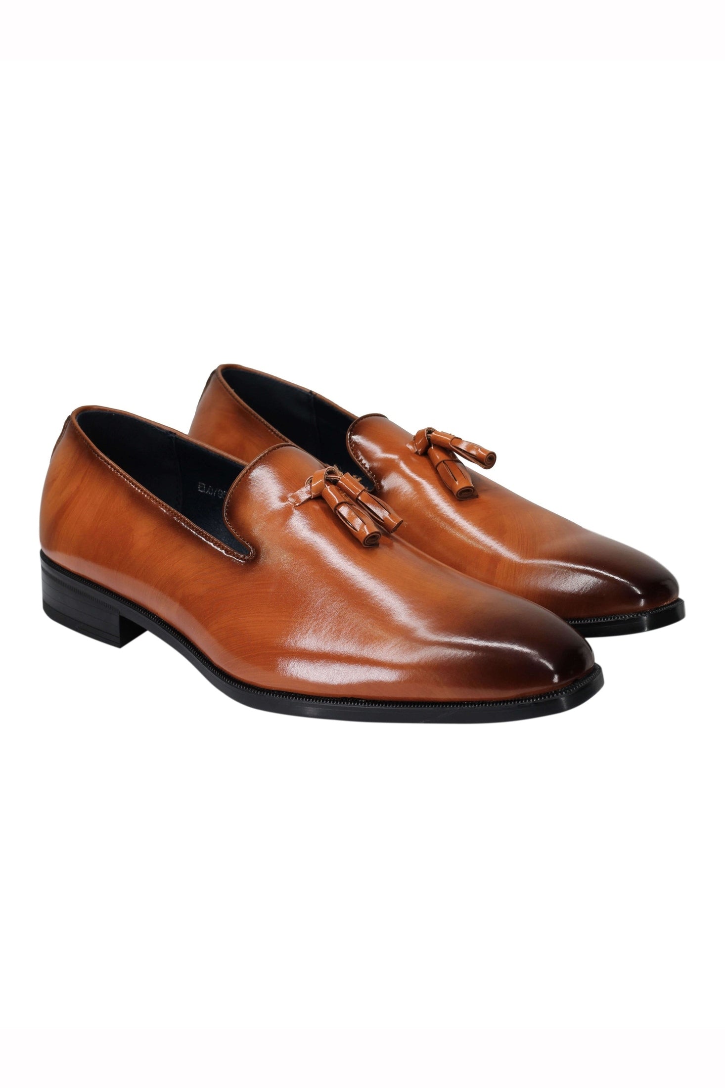 FAUX LEATHER LOAFERS WITH TASSELS