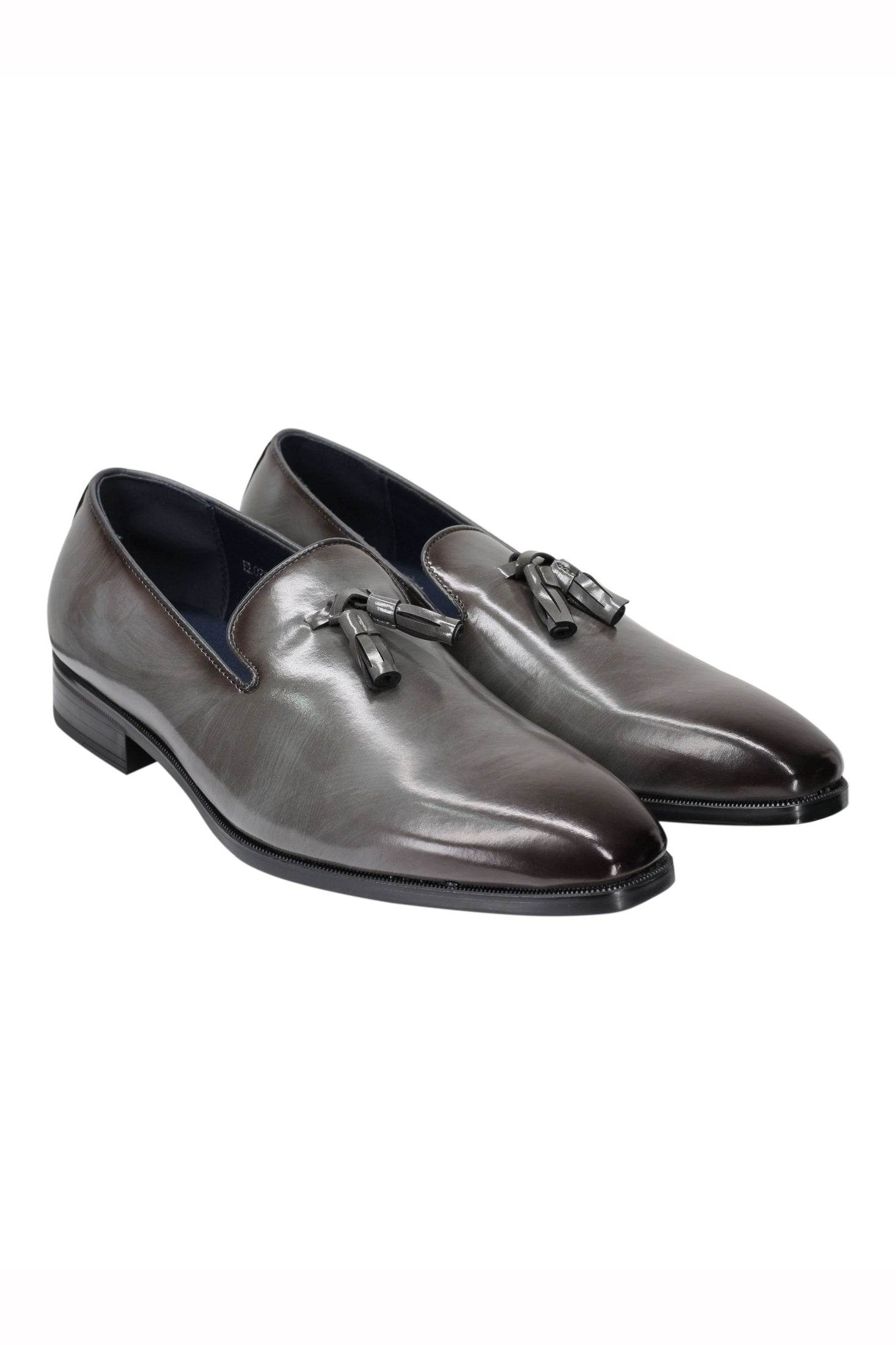 FAUX LEATHER LOAFERS WITH TASSELS