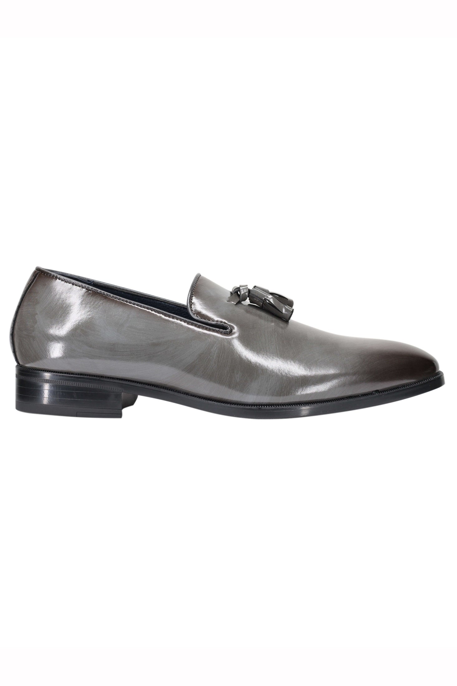 FAUX LEATHER LOAFERS WITH TASSELS