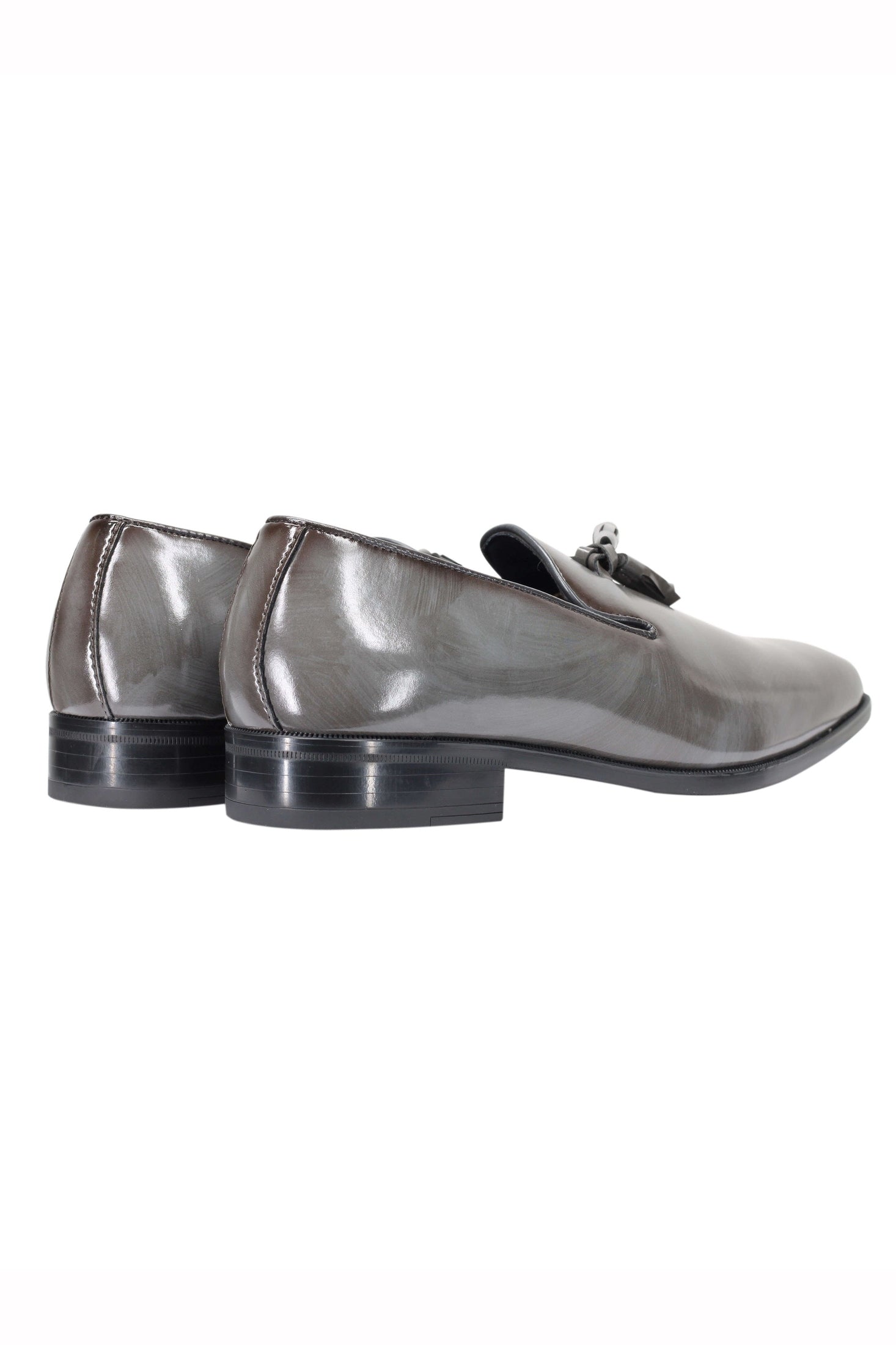 FAUX LEATHER LOAFERS WITH TASSELS