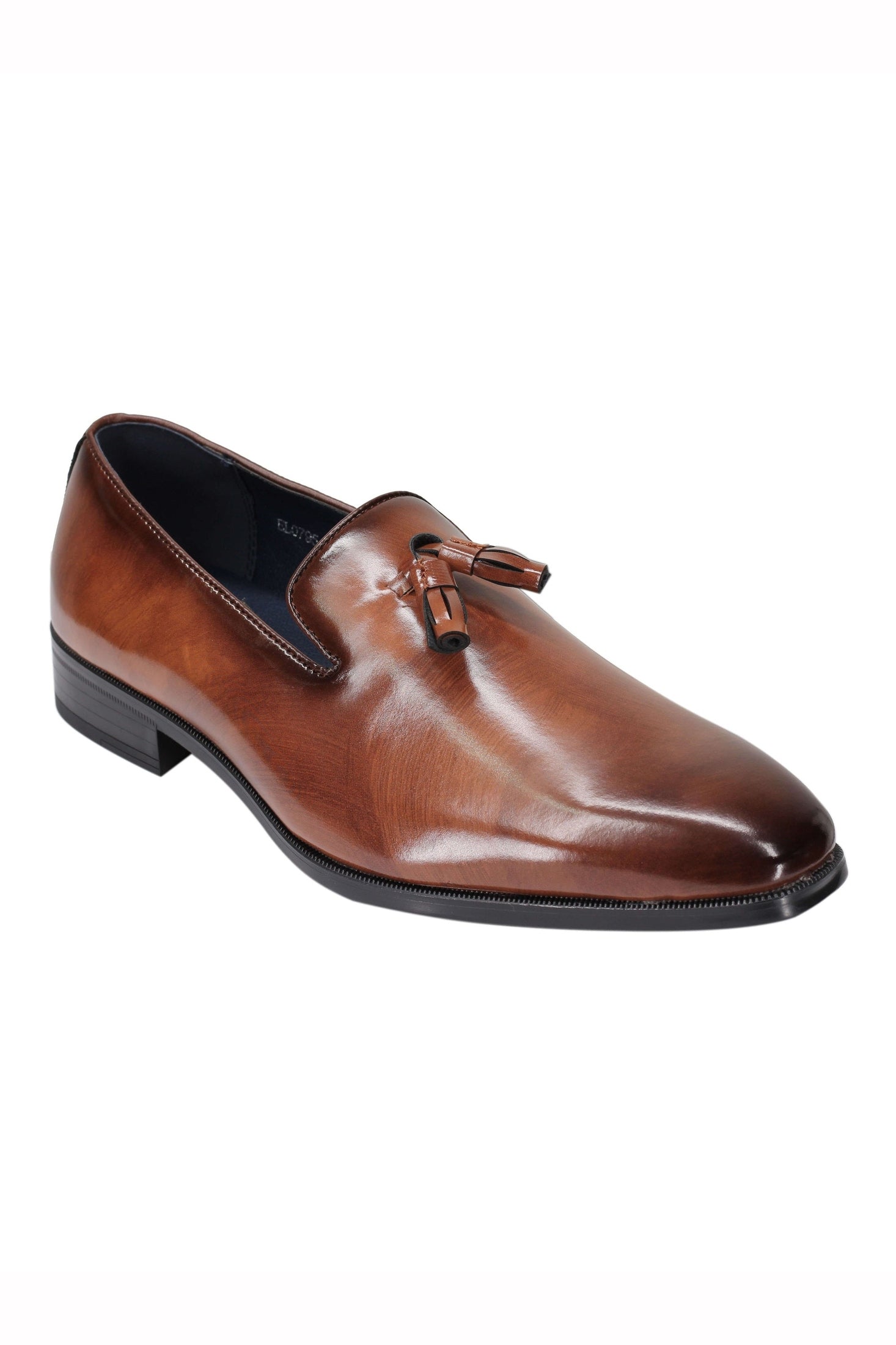 FAUX LEATHER LOAFERS WITH TASSELS