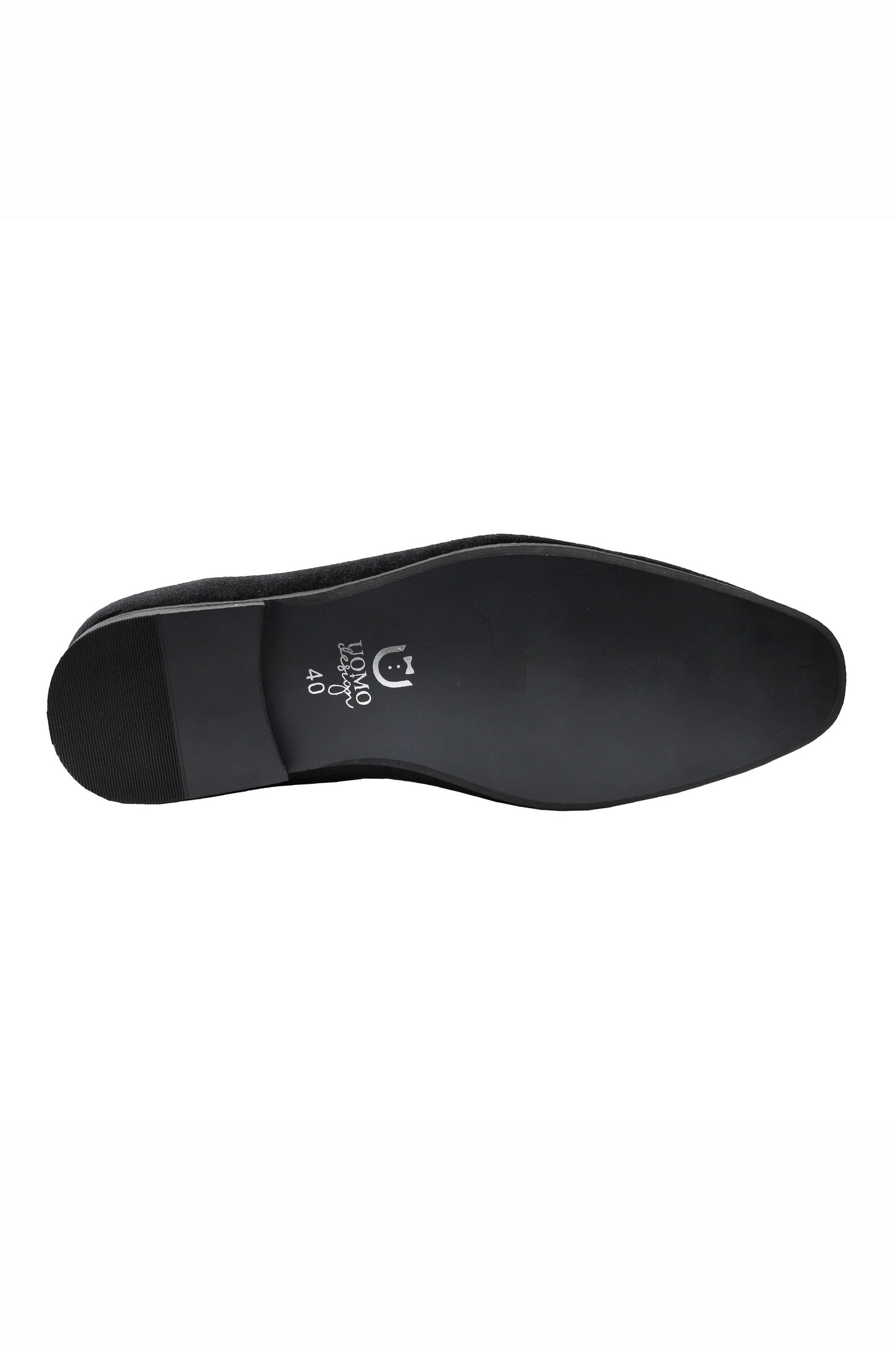 Men’s Black Velvet Loafers with Diamond Chain Buckle Wedding Party Dress Shoes