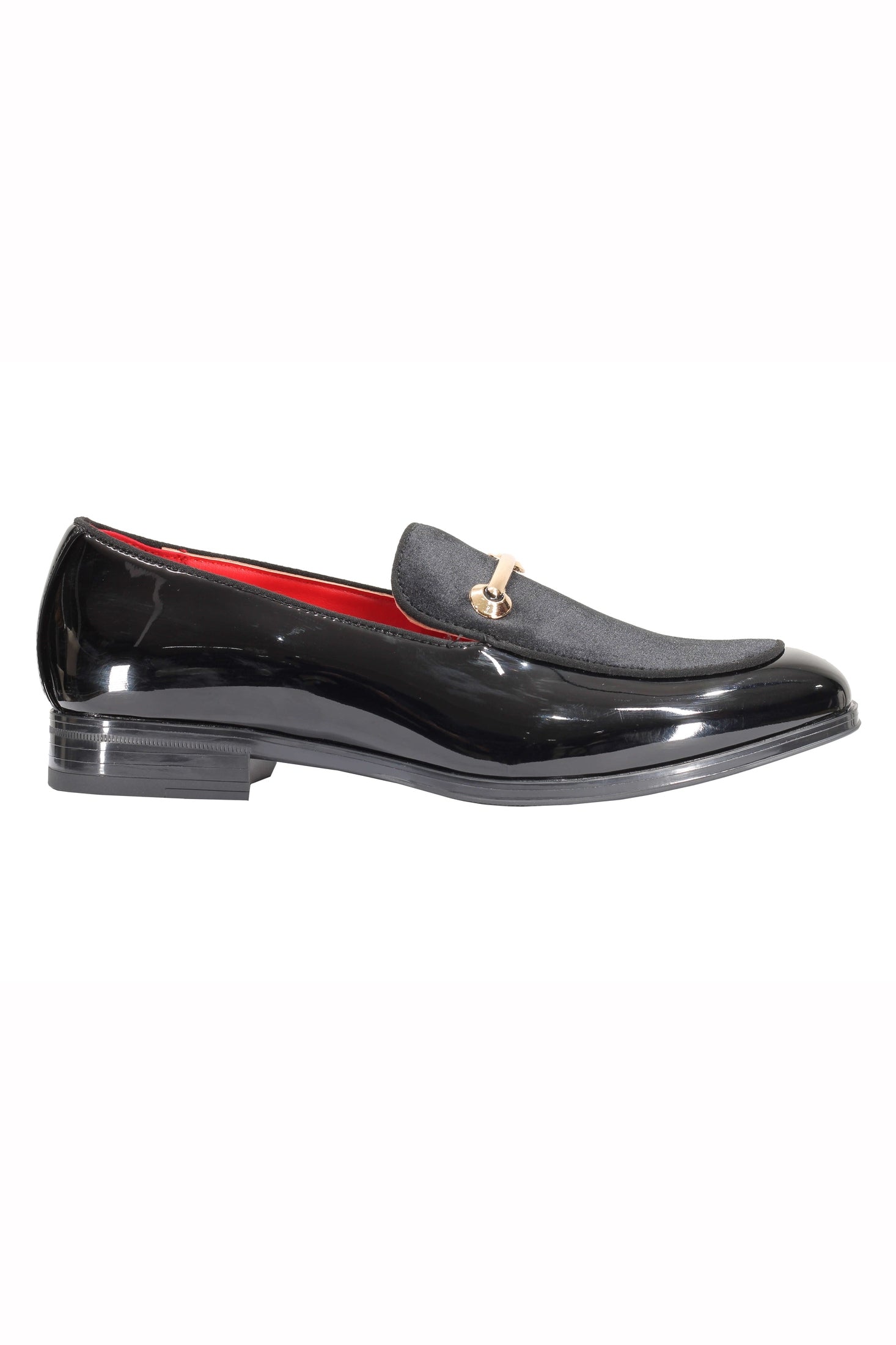 VELVET SHINY LOAFERS WITH BUCKLE