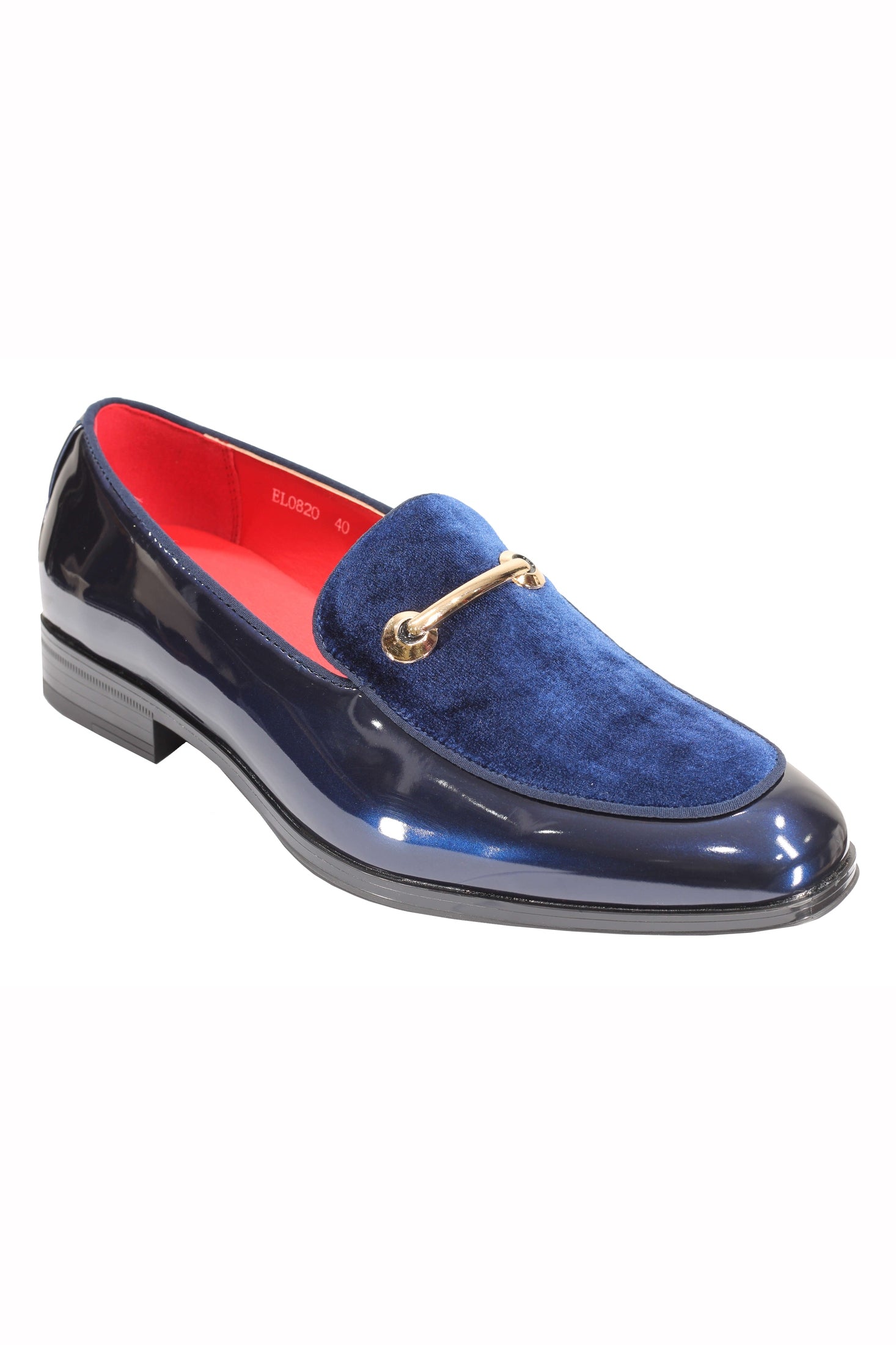 VELVET SHINY LOAFERS WITH BUCKLE