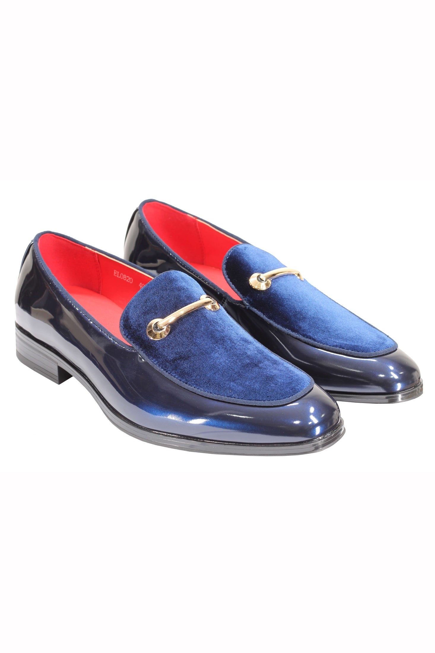 VELVET SHINY LOAFERS WITH BUCKLE