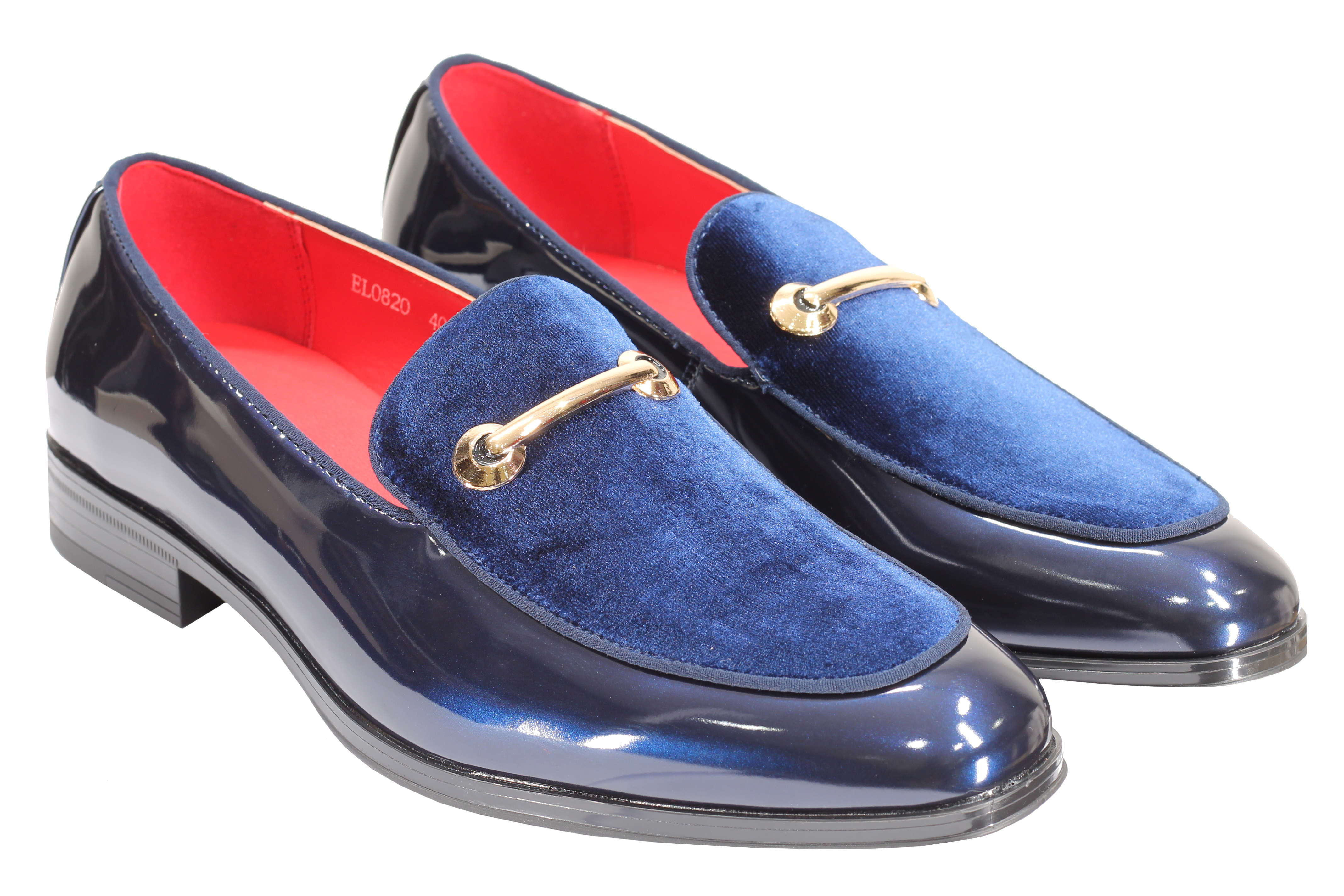 VELVET SHINY LOAFERS WITH BUCKLE