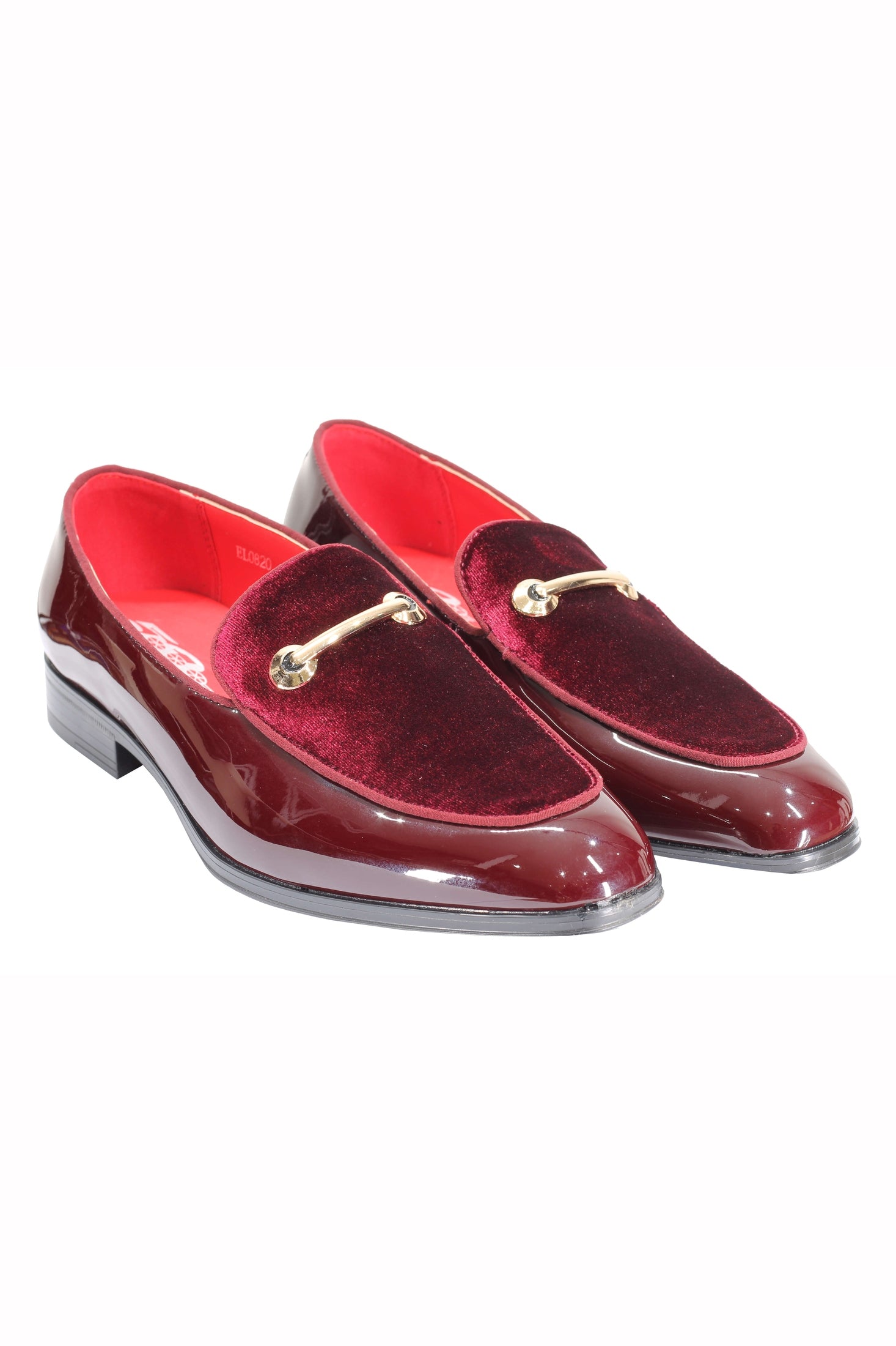 VELVET SHINY LOAFERS WITH BUCKLE