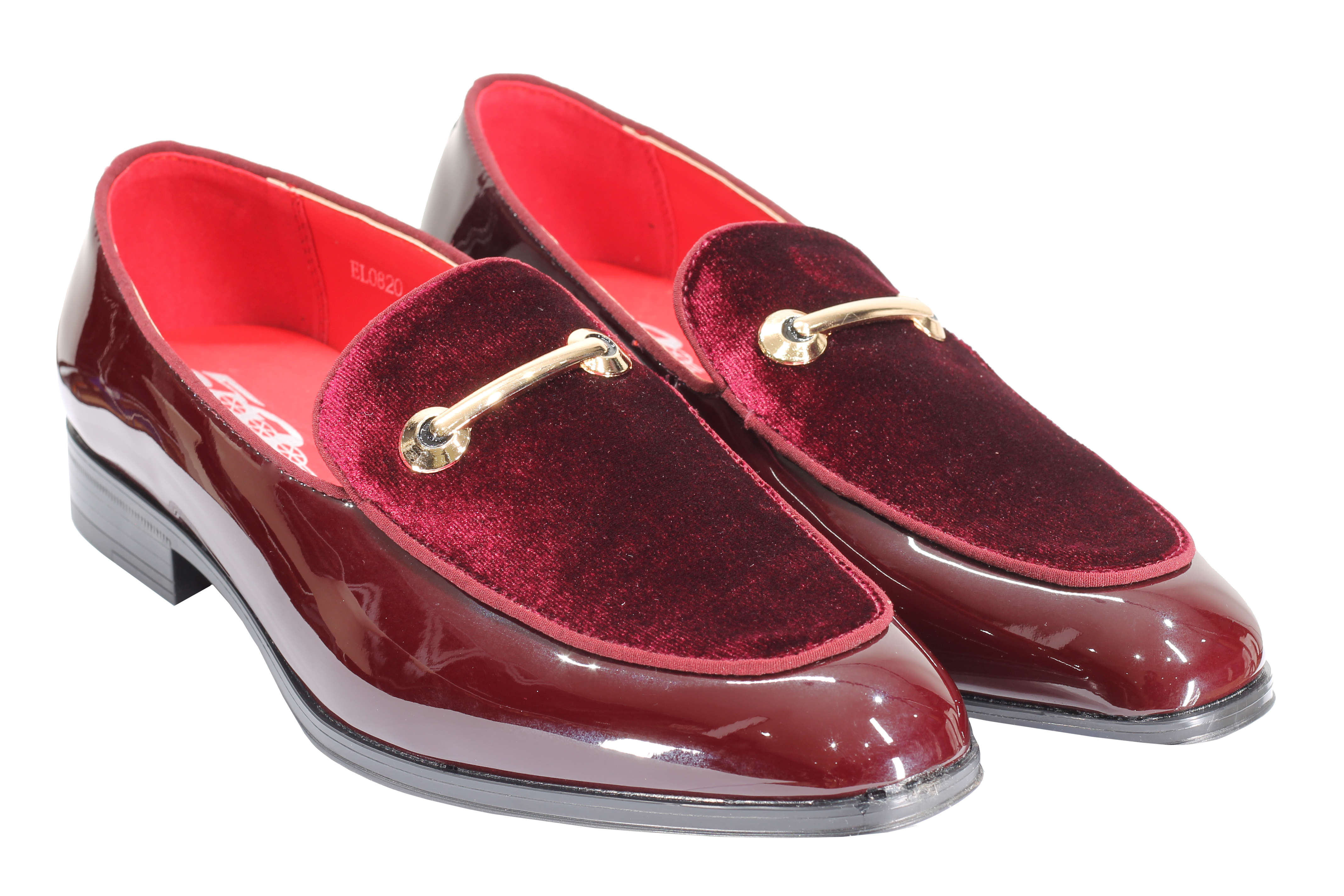 VELVET SHINY LOAFERS WITH BUCKLE