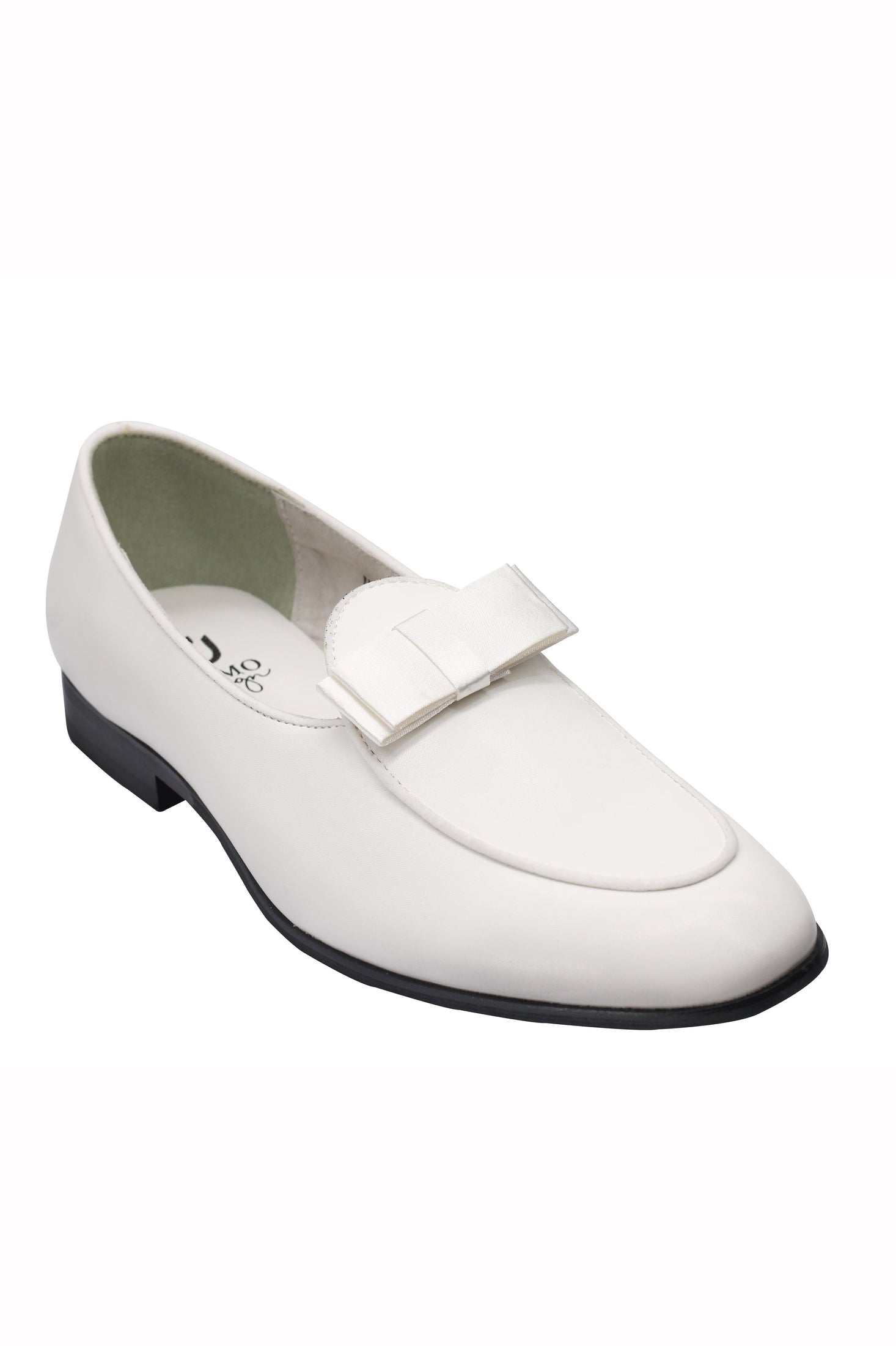 MEN’S SHINY PATENT LEATHER LOAFERS BOW TIE FORMAL SLIP ON DRESS WEDDING SHOES