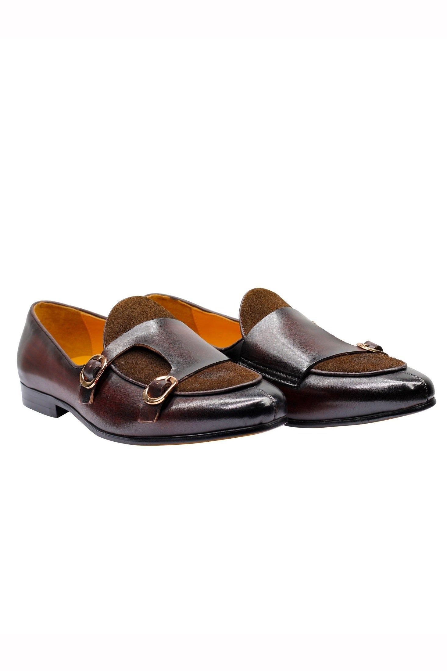 BROWN DOUBLE BUCKLE LOAFER
