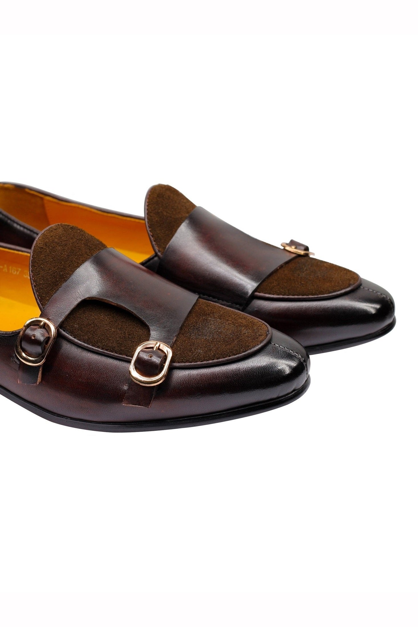 BROWN DOUBLE BUCKLE LOAFER