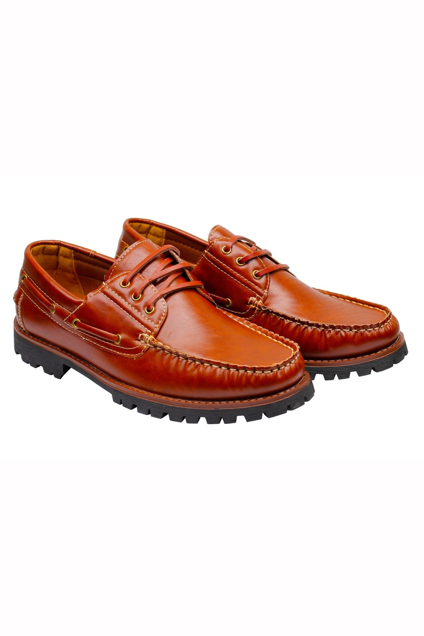 Faux Leather Boat Shoes