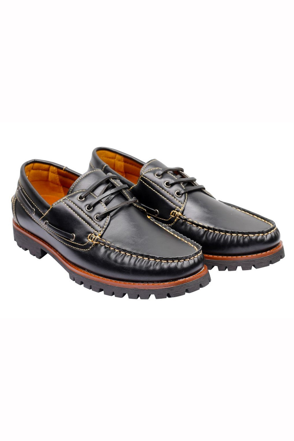 Faux Leather Boat Shoes