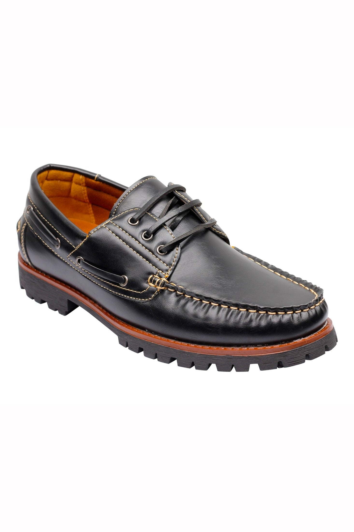 Faux Leather Boat Shoes