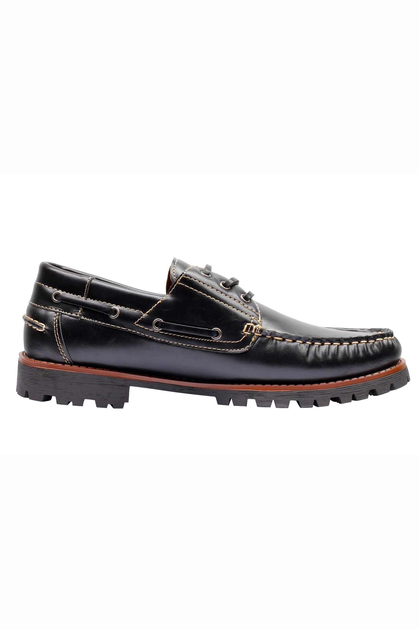 Faux Leather Boat Shoes